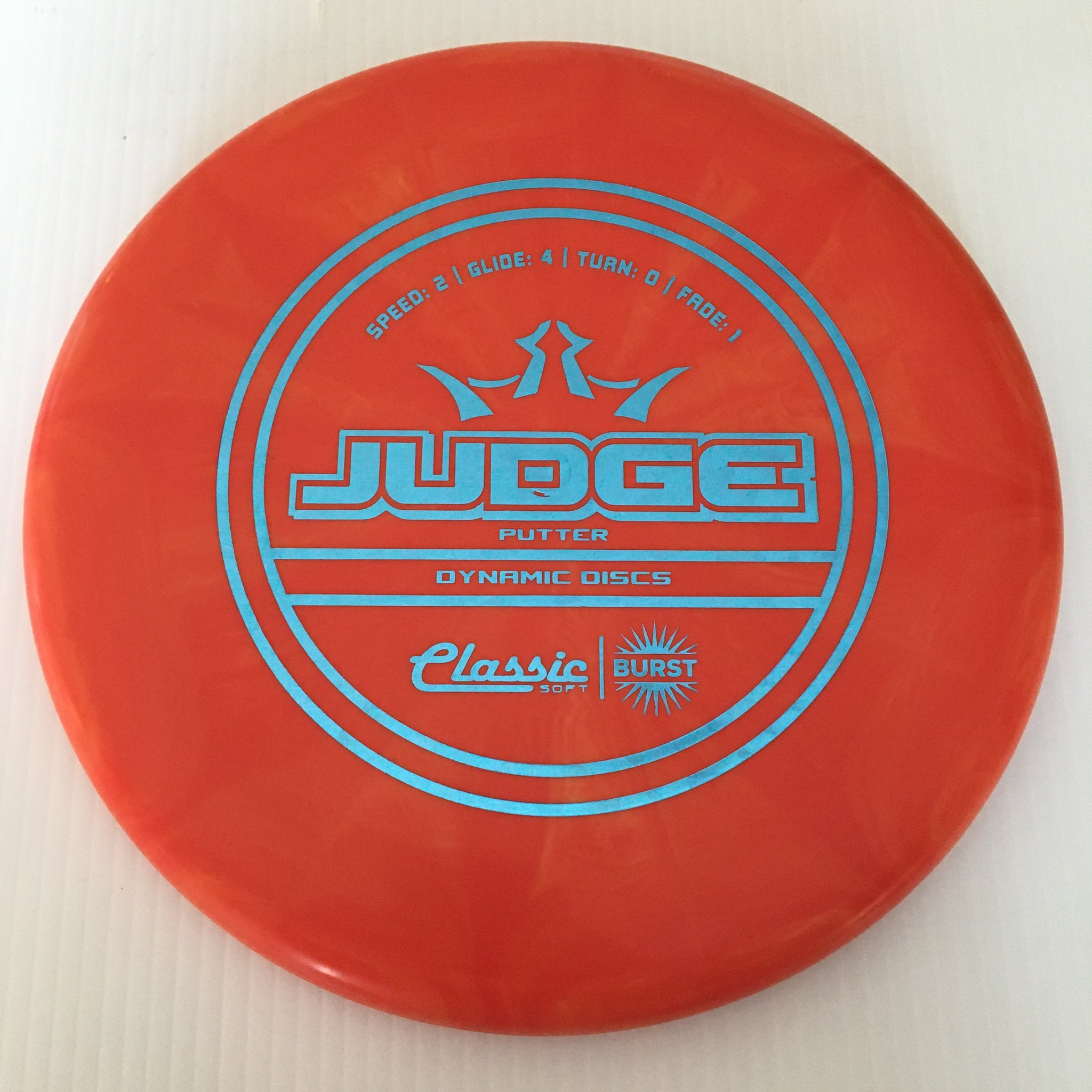 Dynamic Discs Classic Soft Burst Judge 2/4/0/1