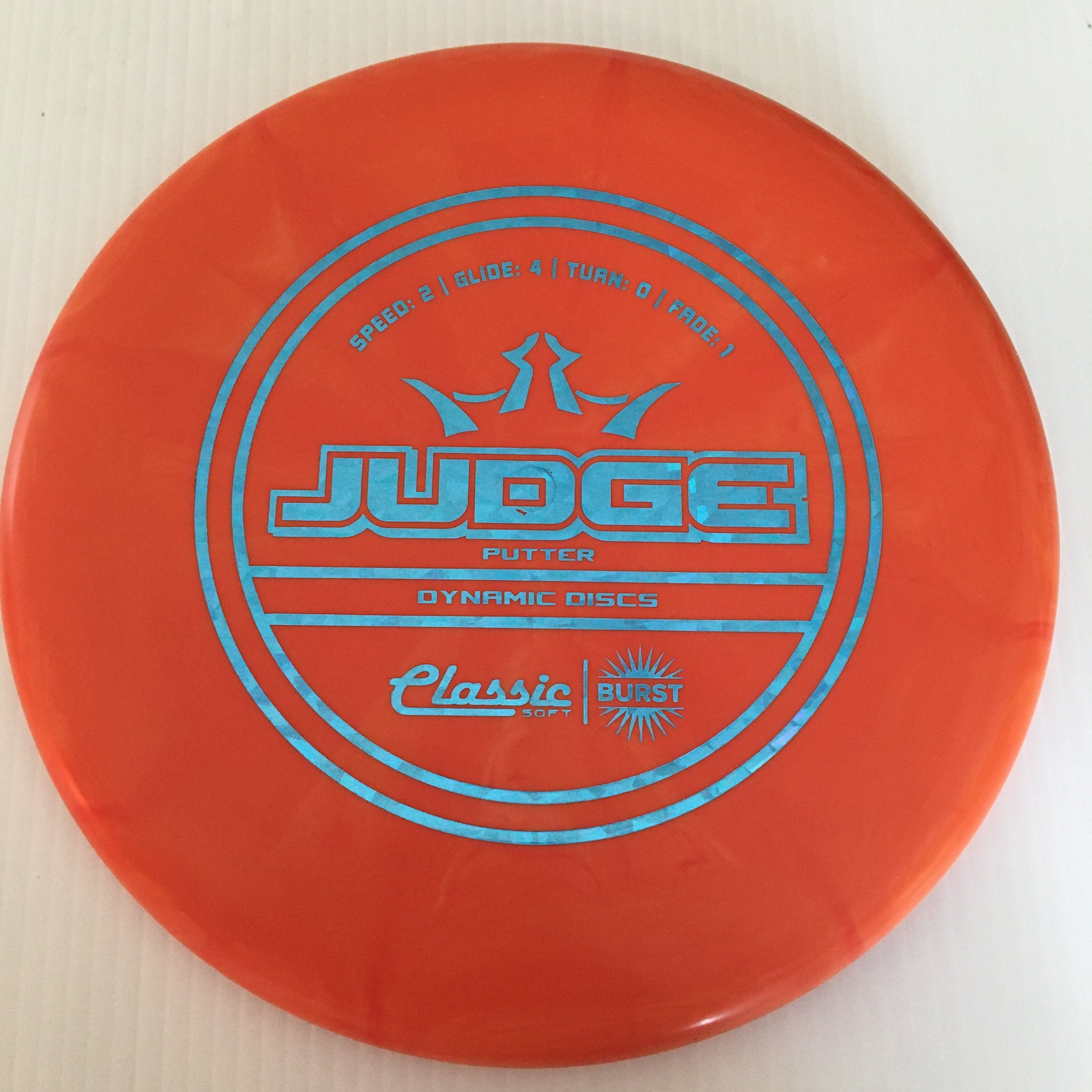 Dynamic Discs Classic Soft Burst Judge 2/4/0/1