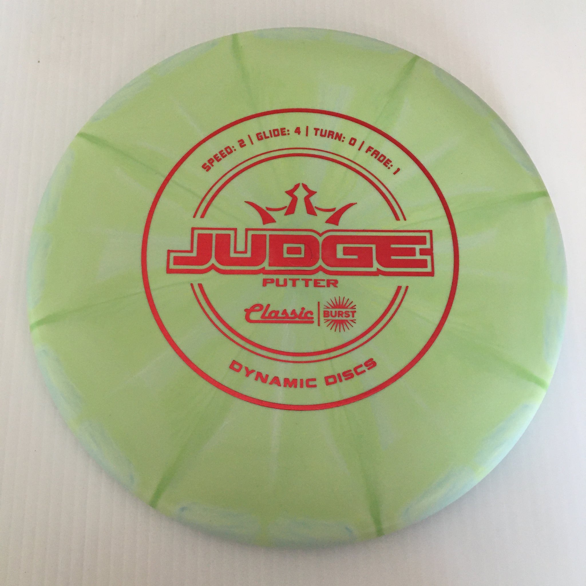 Dynamic Discs Classic Burst Judge 2/4/0/1