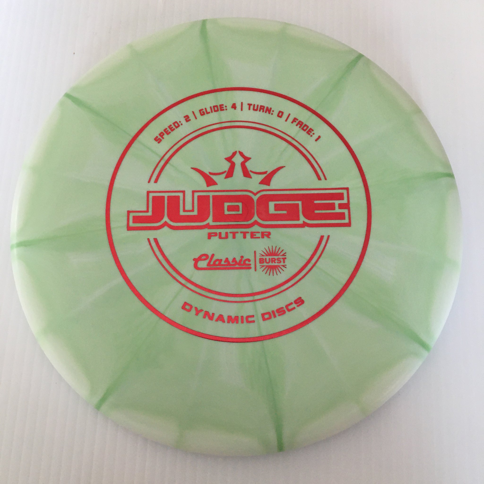 Dynamic Discs Classic Burst Judge 2/4/0/1