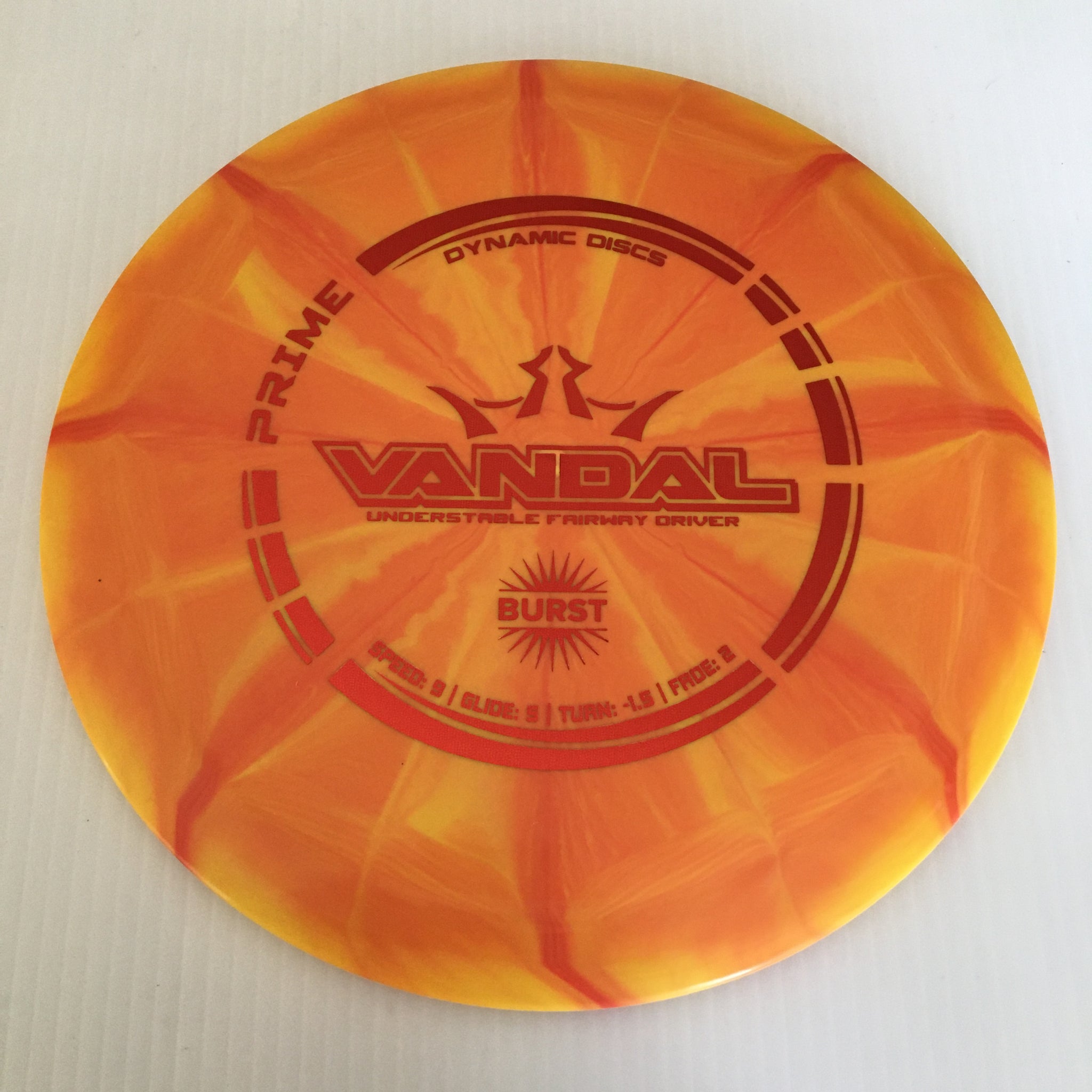 Dynamic Discs Prime Burst Vandal 9/5/-1.5/2