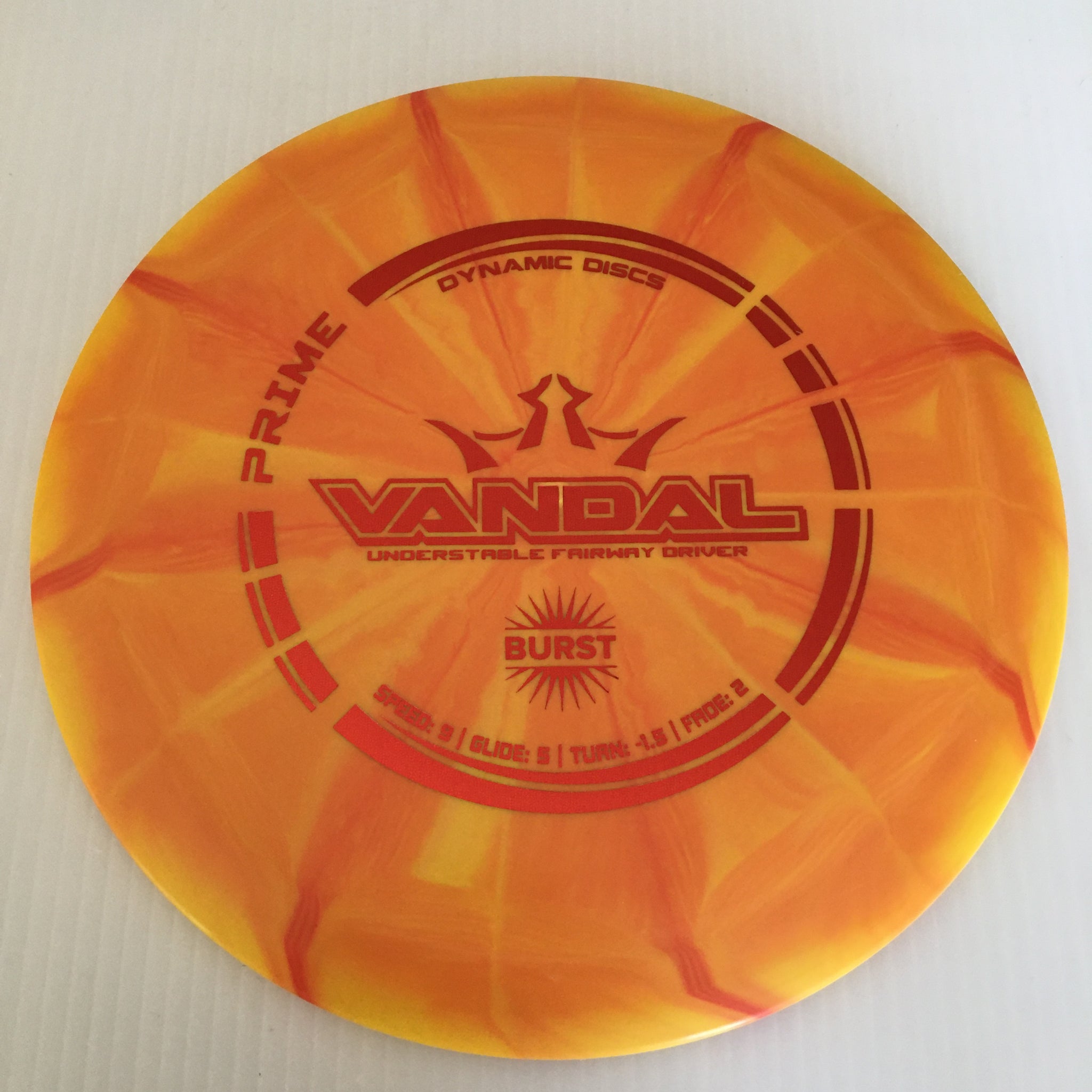 Dynamic Discs Prime Burst Vandal 9/5/-1.5/2