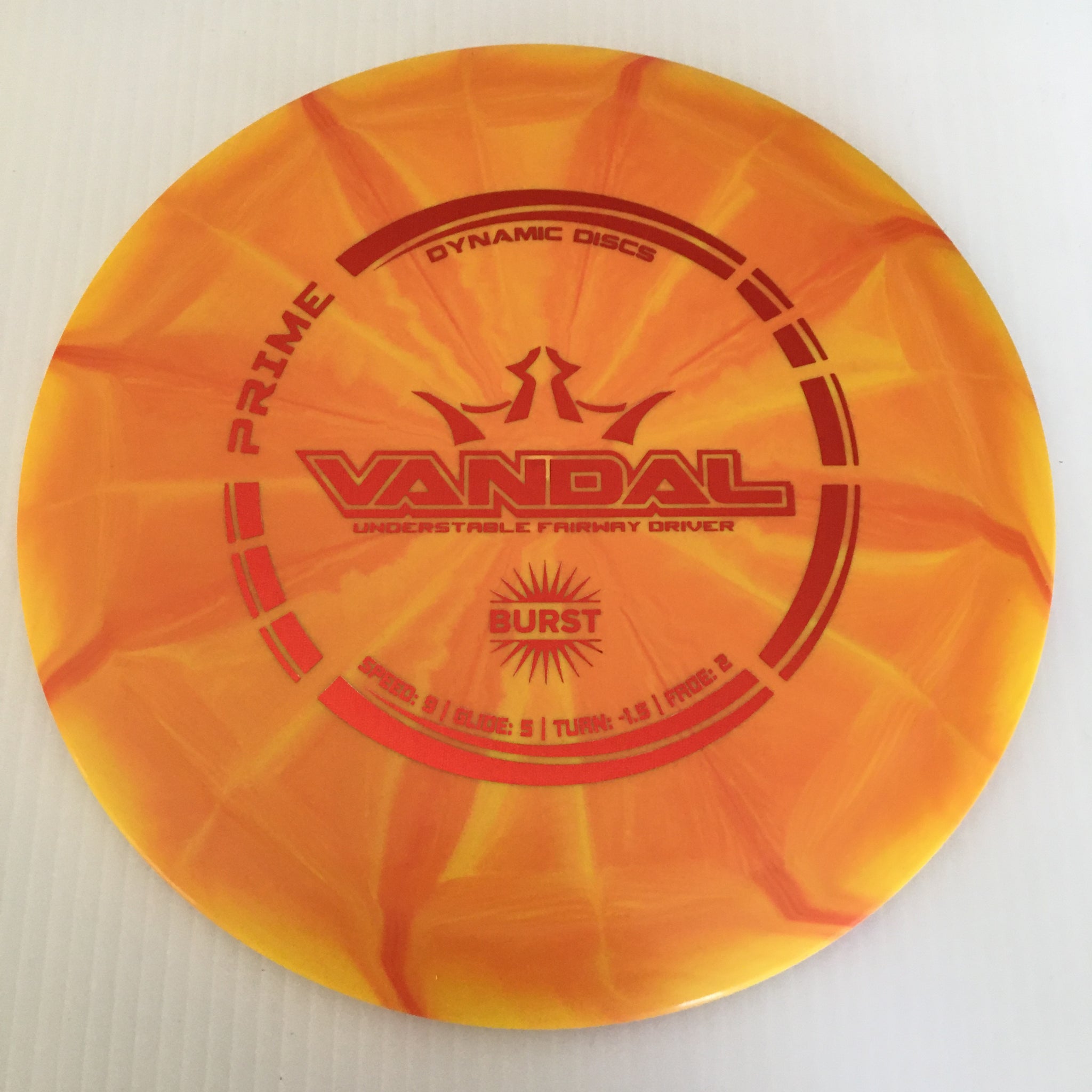 Dynamic Discs Prime Burst Vandal 9/5/-1.5/2