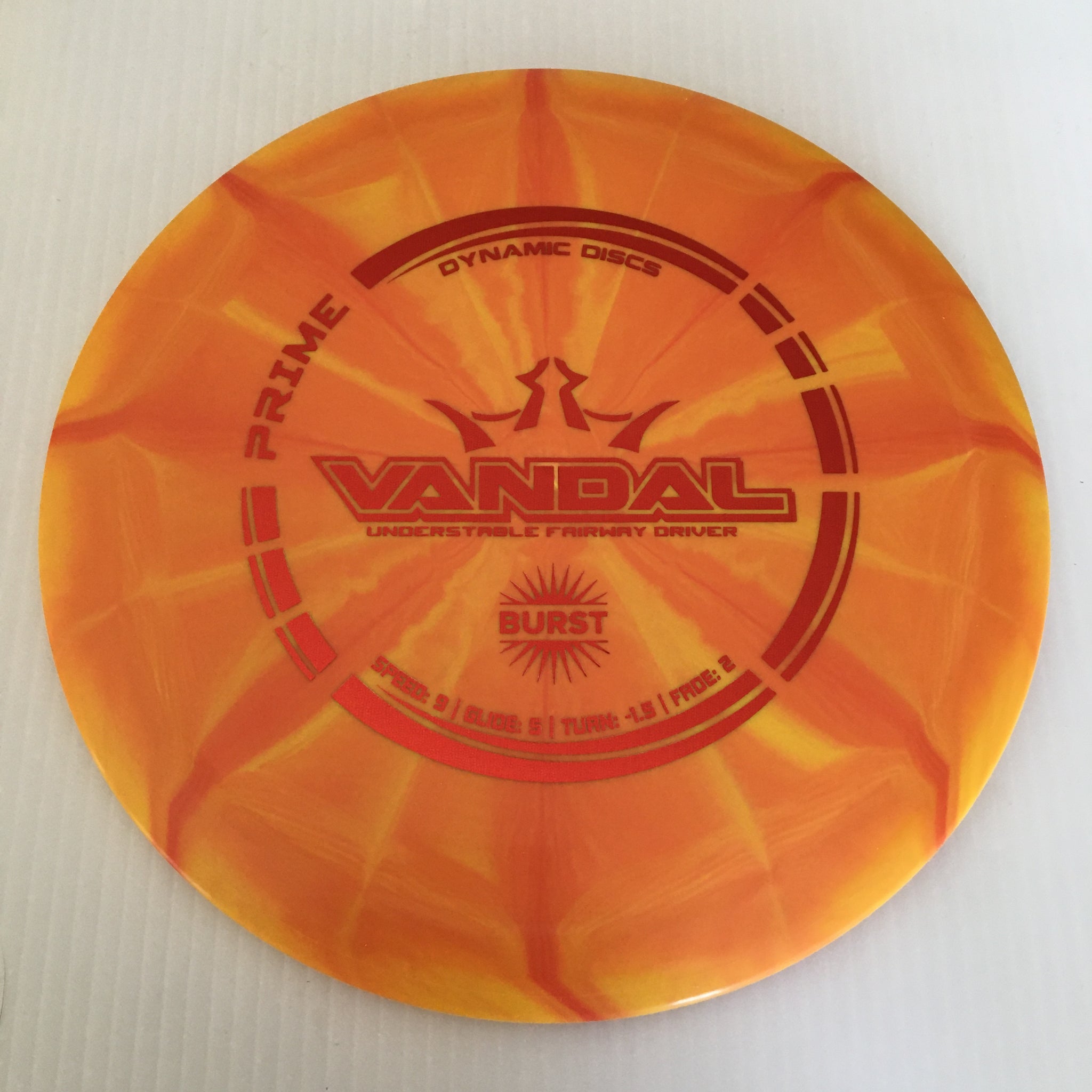 Dynamic Discs Prime Burst Vandal 9/5/-1.5/2