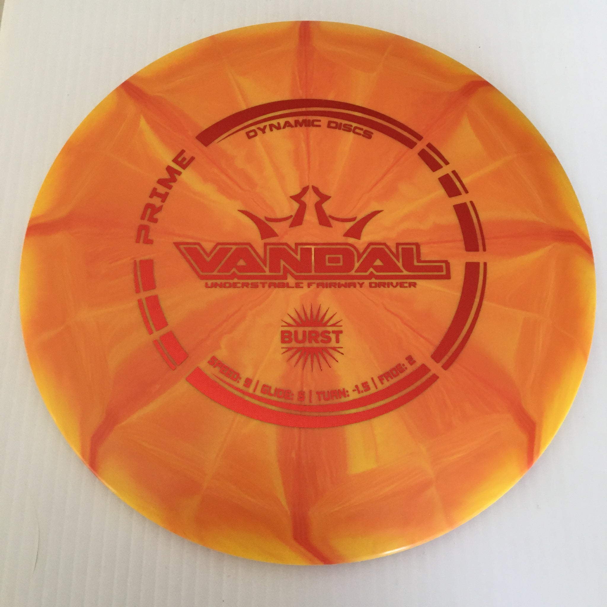 Dynamic Discs Prime Burst Vandal 9/5/-1.5/2