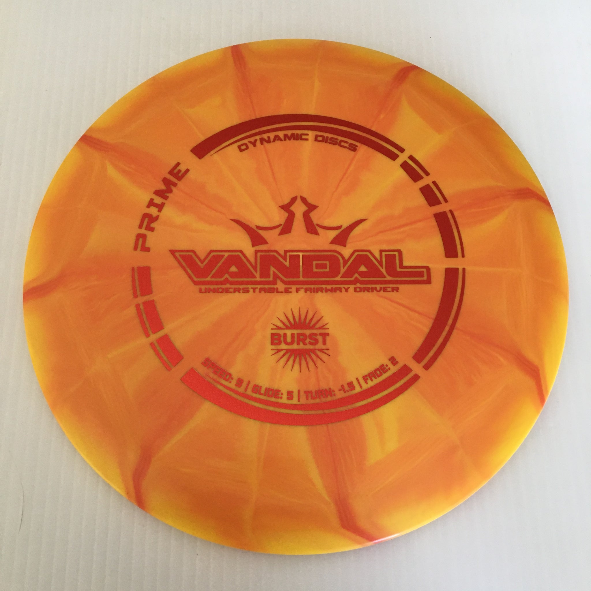 Dynamic Discs Prime Burst Vandal 9/5/-1.5/2