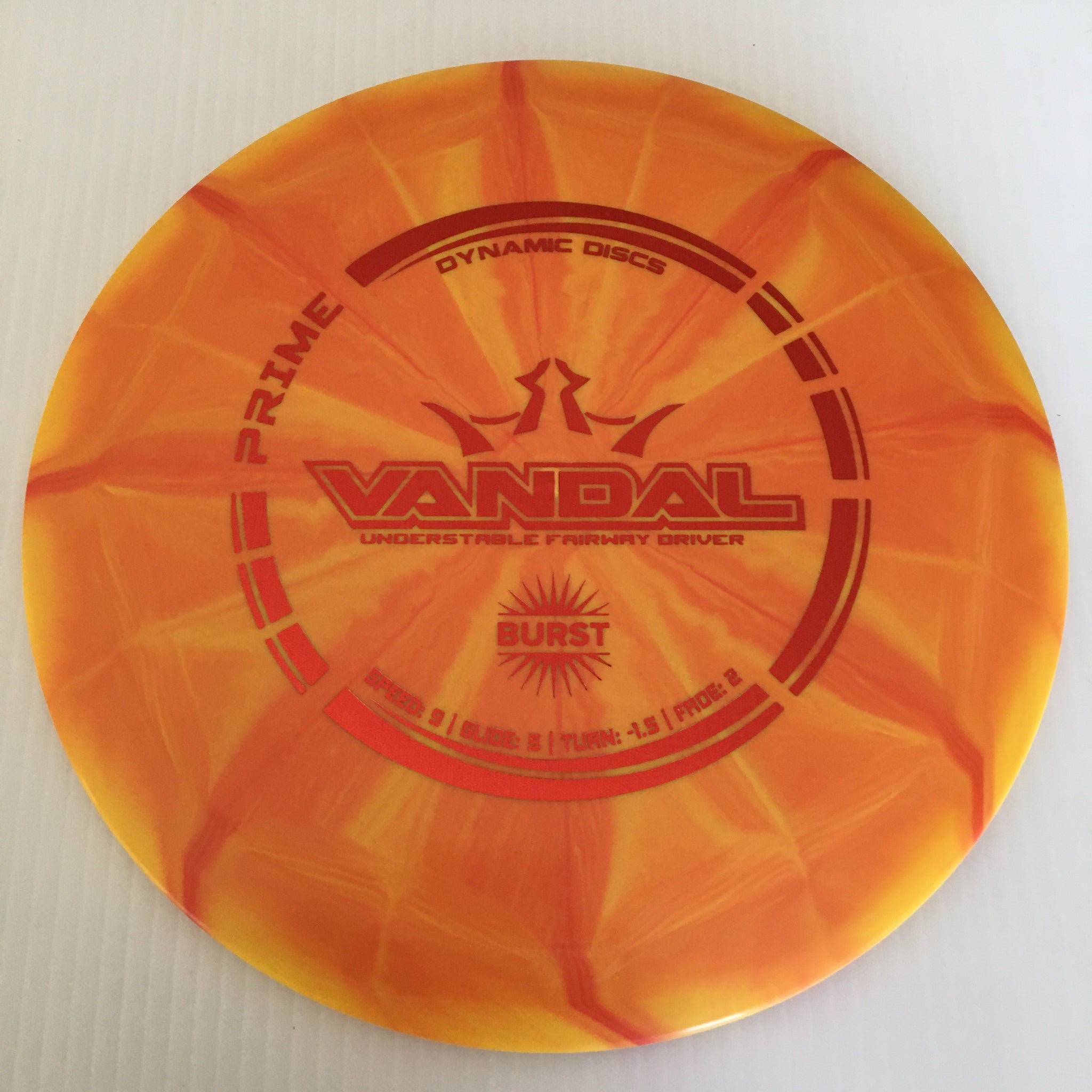 Dynamic Discs Prime Burst Vandal 9/5/-1.5/2