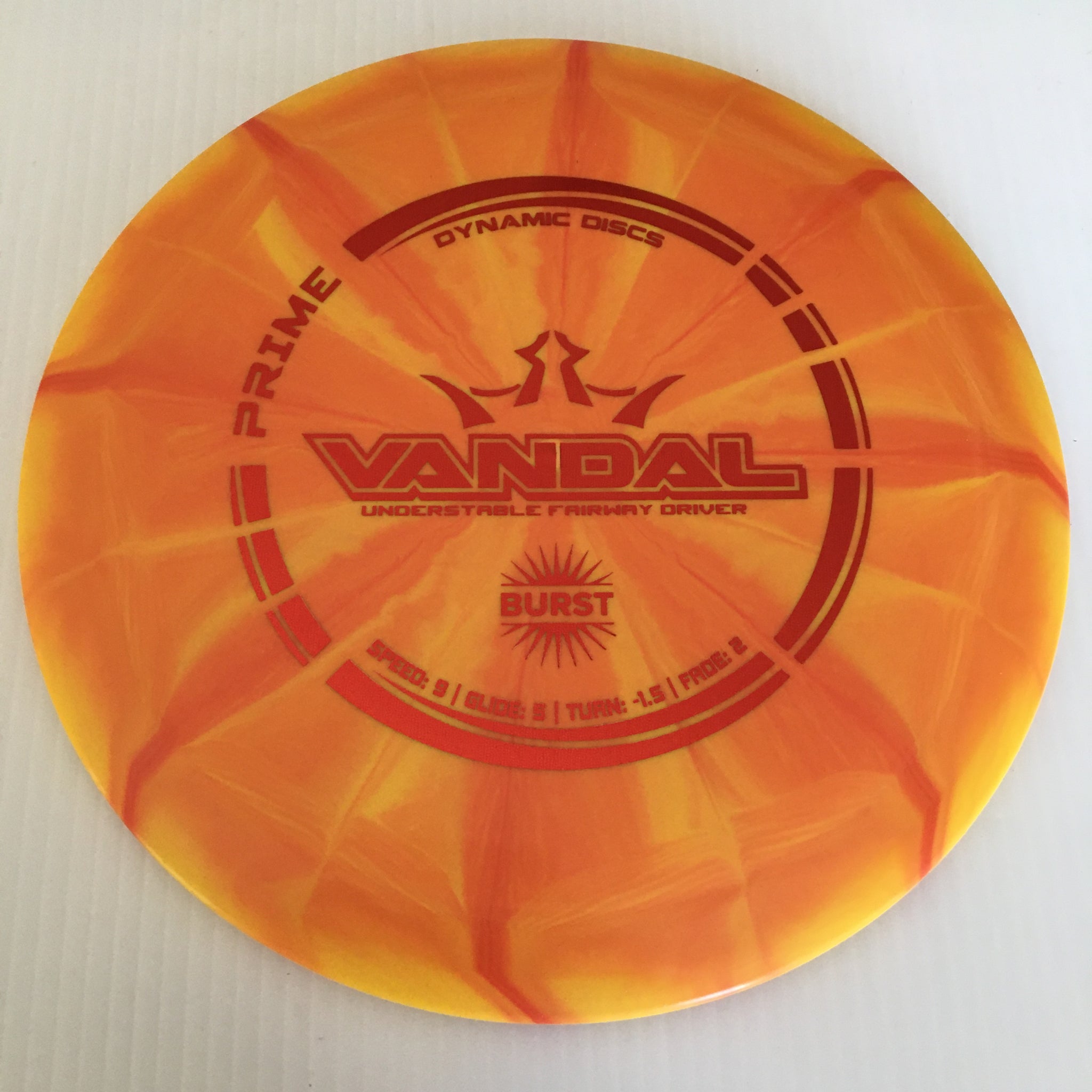 Dynamic Discs Prime Burst Vandal 9/5/-1.5/2