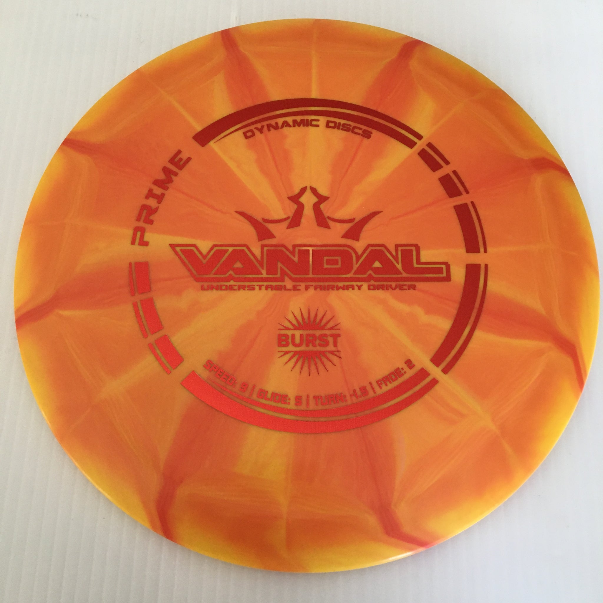 Dynamic Discs Prime Burst Vandal 9/5/-1.5/2