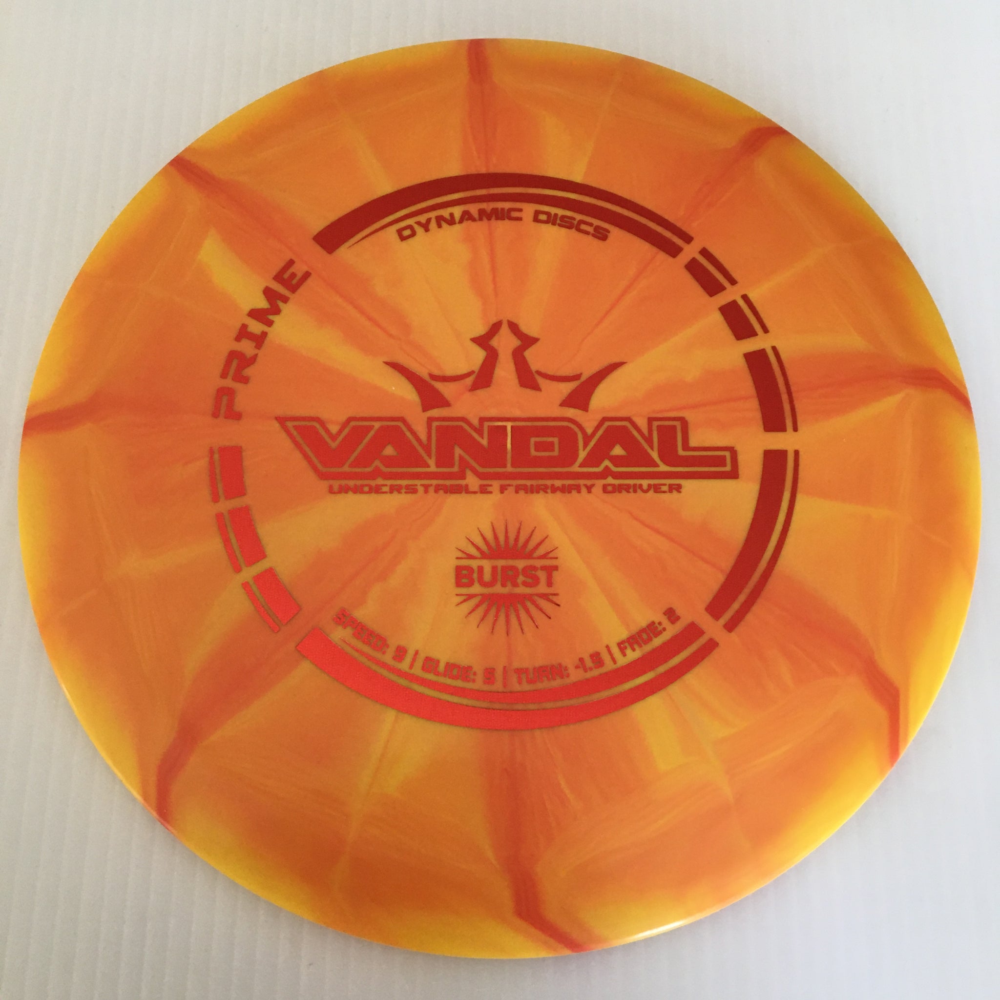Dynamic Discs Prime Burst Vandal 9/5/-1.5/2