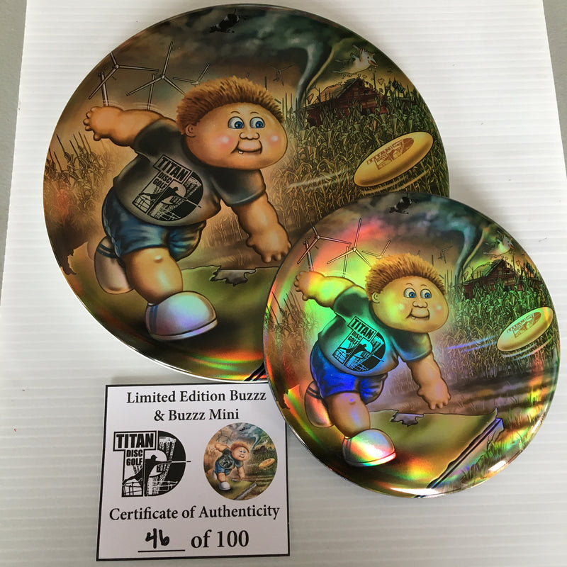 Discraft Michael Barnards's Titan Disc Golf "All Weather Buzzz" Limited Edition Full Foil Buzzz + Mini Buzzz Set