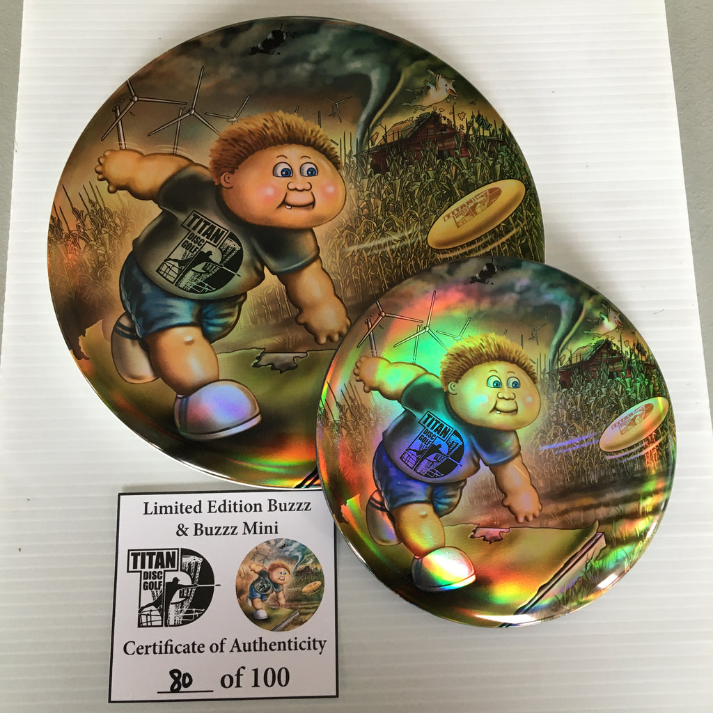 Discraft Michael Barnards's Titan Disc Golf "All Weather Buzzz" Limited Edition Full Foil Buzzz + Mini Buzzz Set