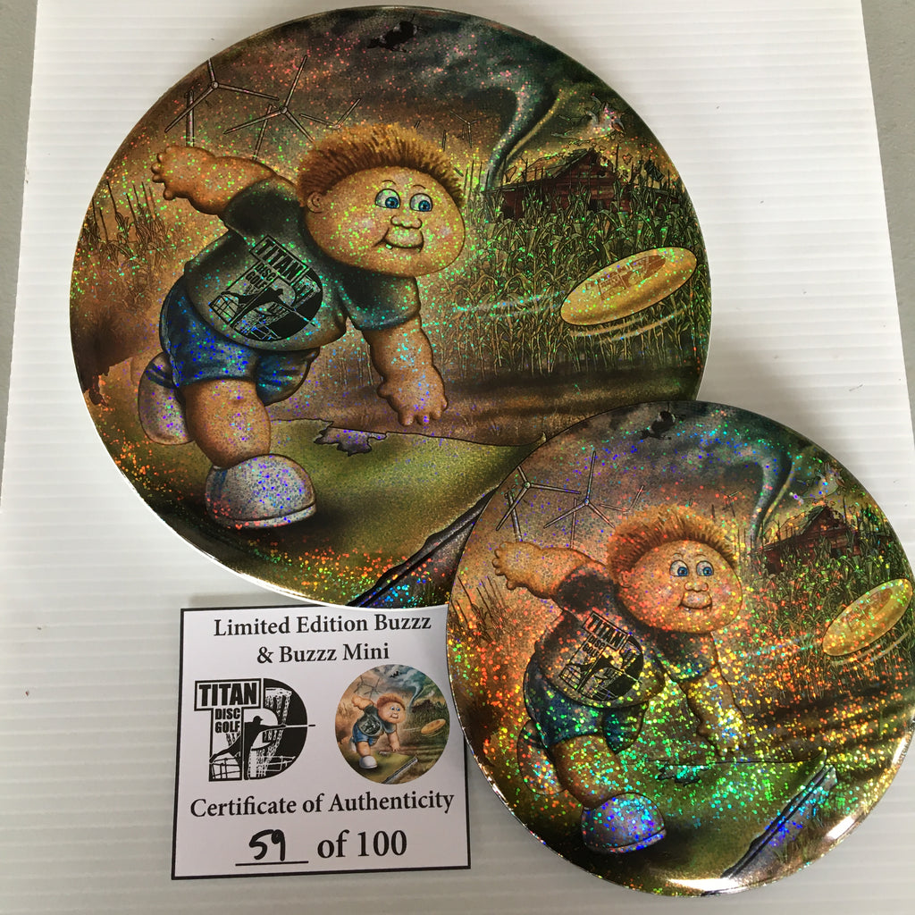 Discraft Michael Barnards's Titan Disc Golf "All Weather Buzzz" Limited Edition Full Foil Buzzz + Mini Buzzz Set