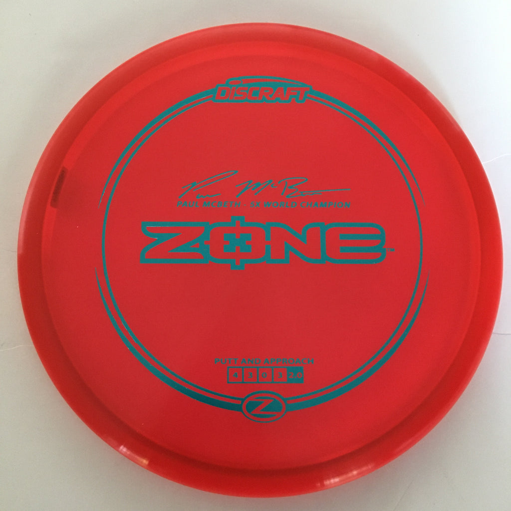 Discraft Paul McBeth 5x Z Zone 4/3/0/3 (173-174g)