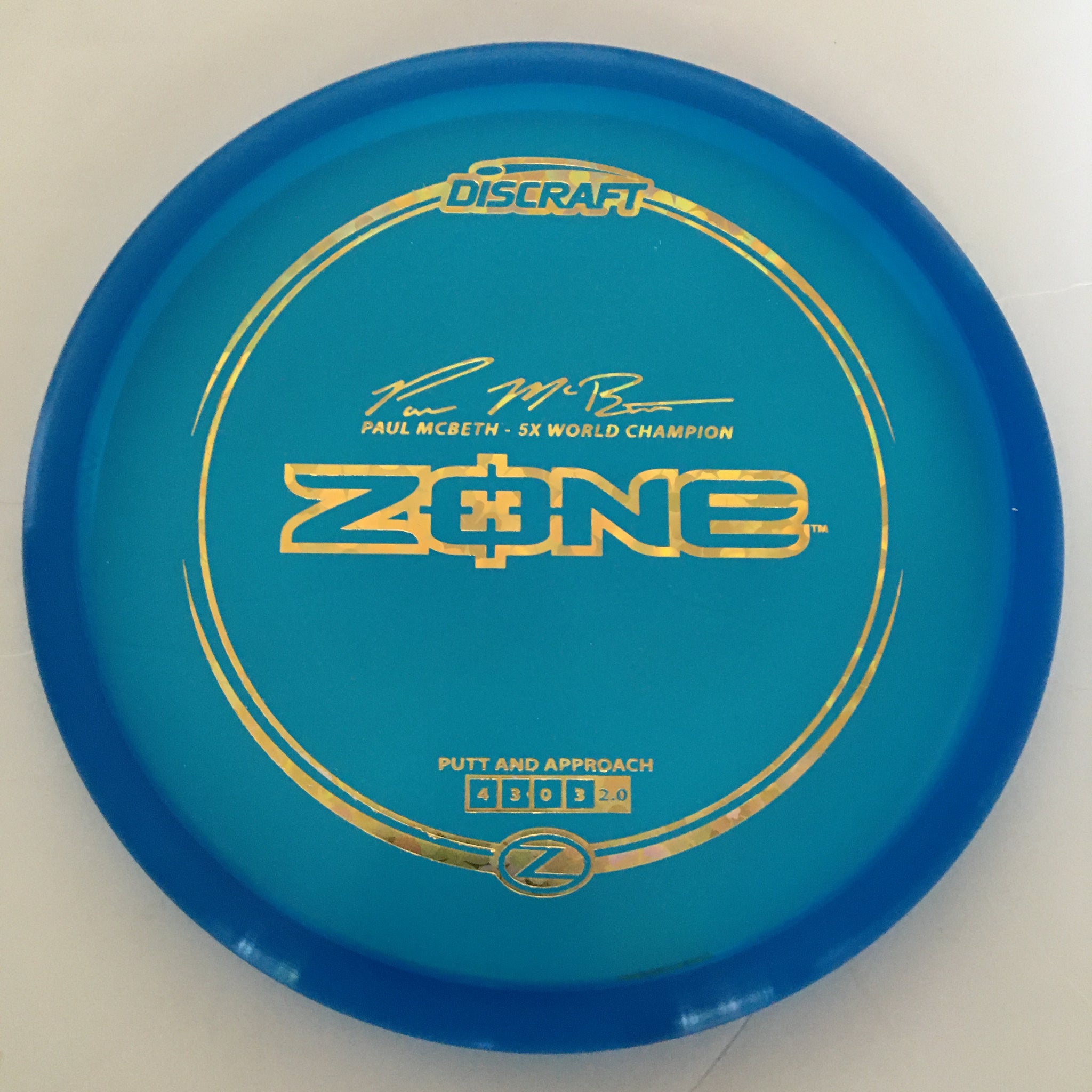 Discraft Paul McBeth 5x Z Zone 4/3/0/3 (173-174g)