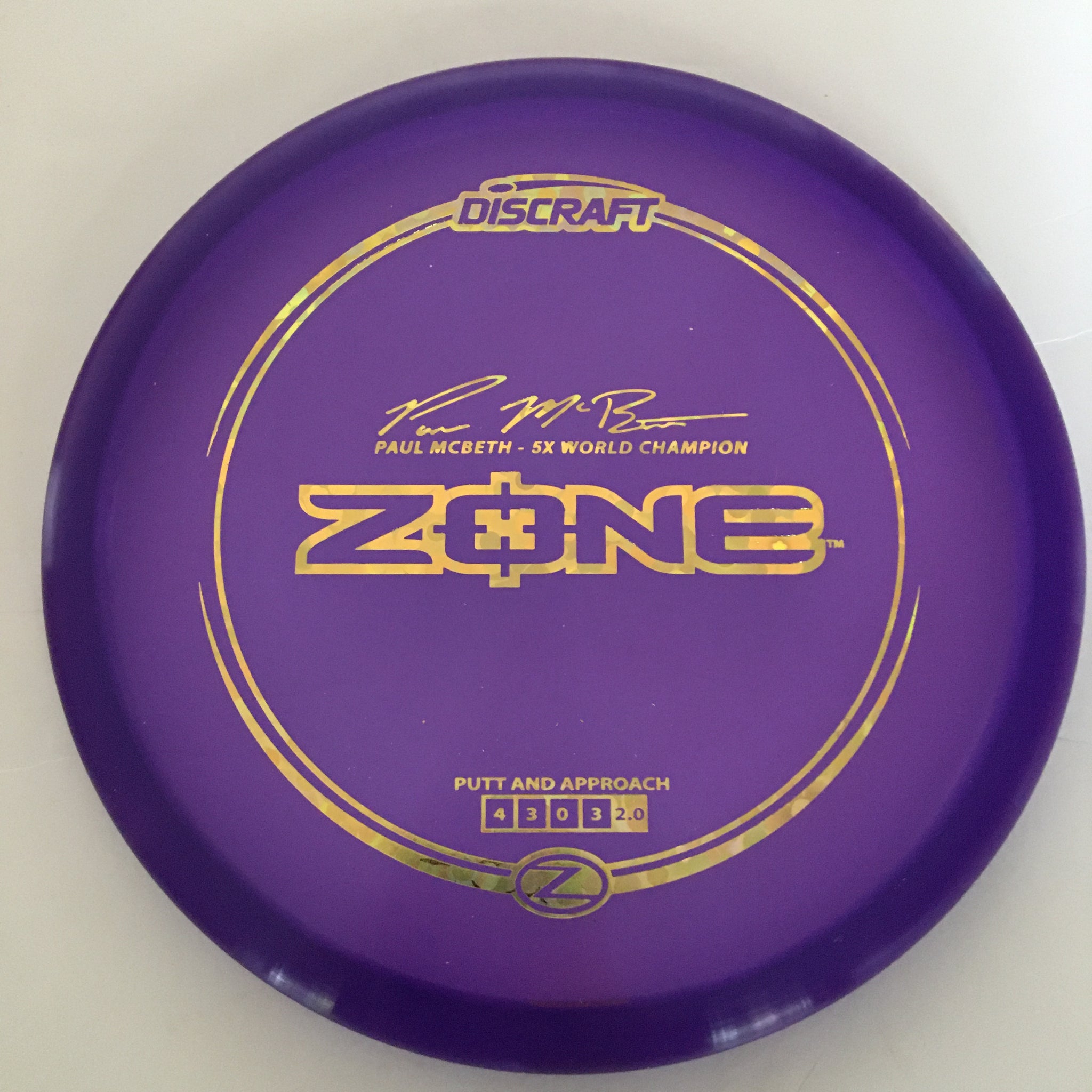 Discraft Paul McBeth 5x Z Zone 4/3/0/3 (173-174g)