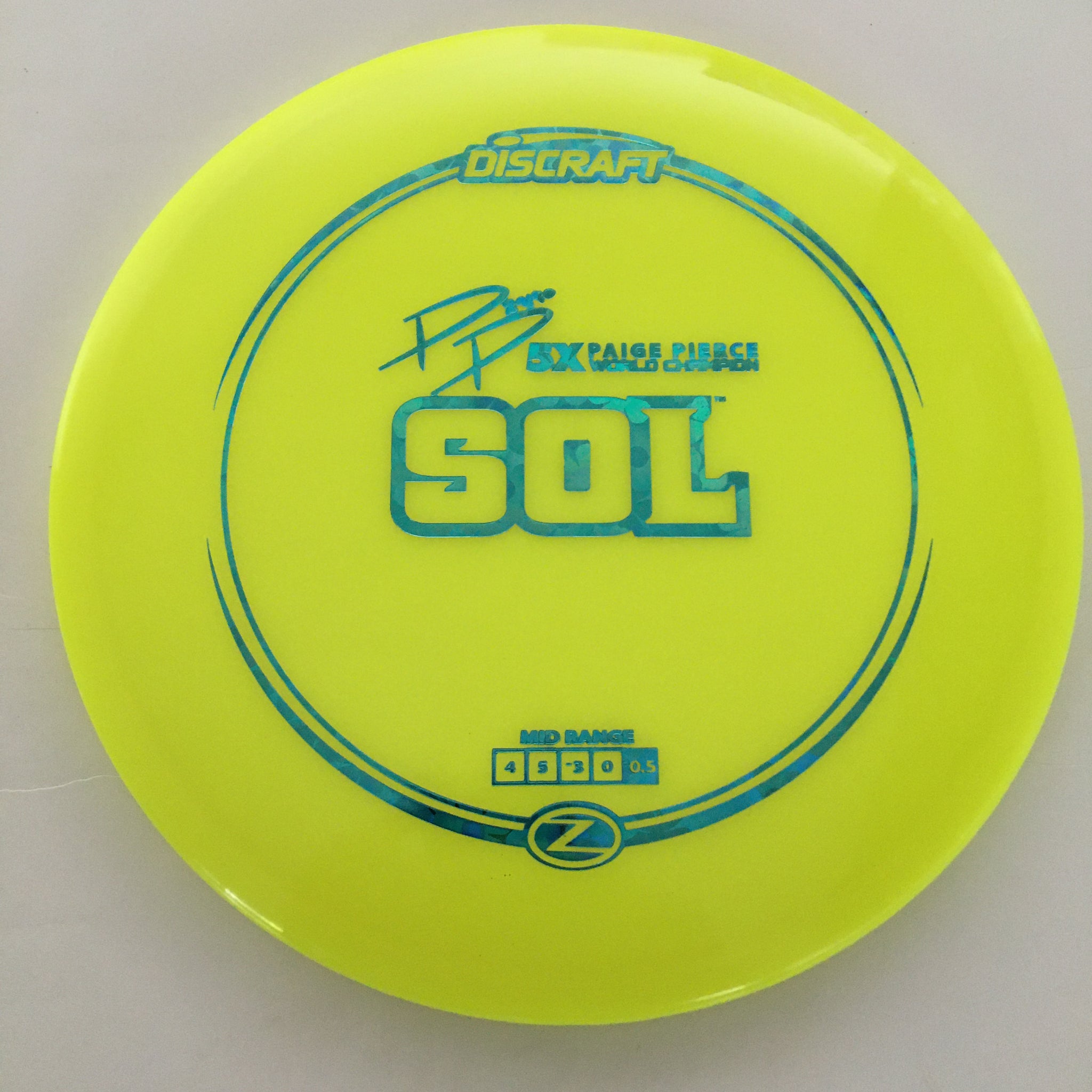 Discraft 5x Paige Pierce Z Sol 4/5/-3/0