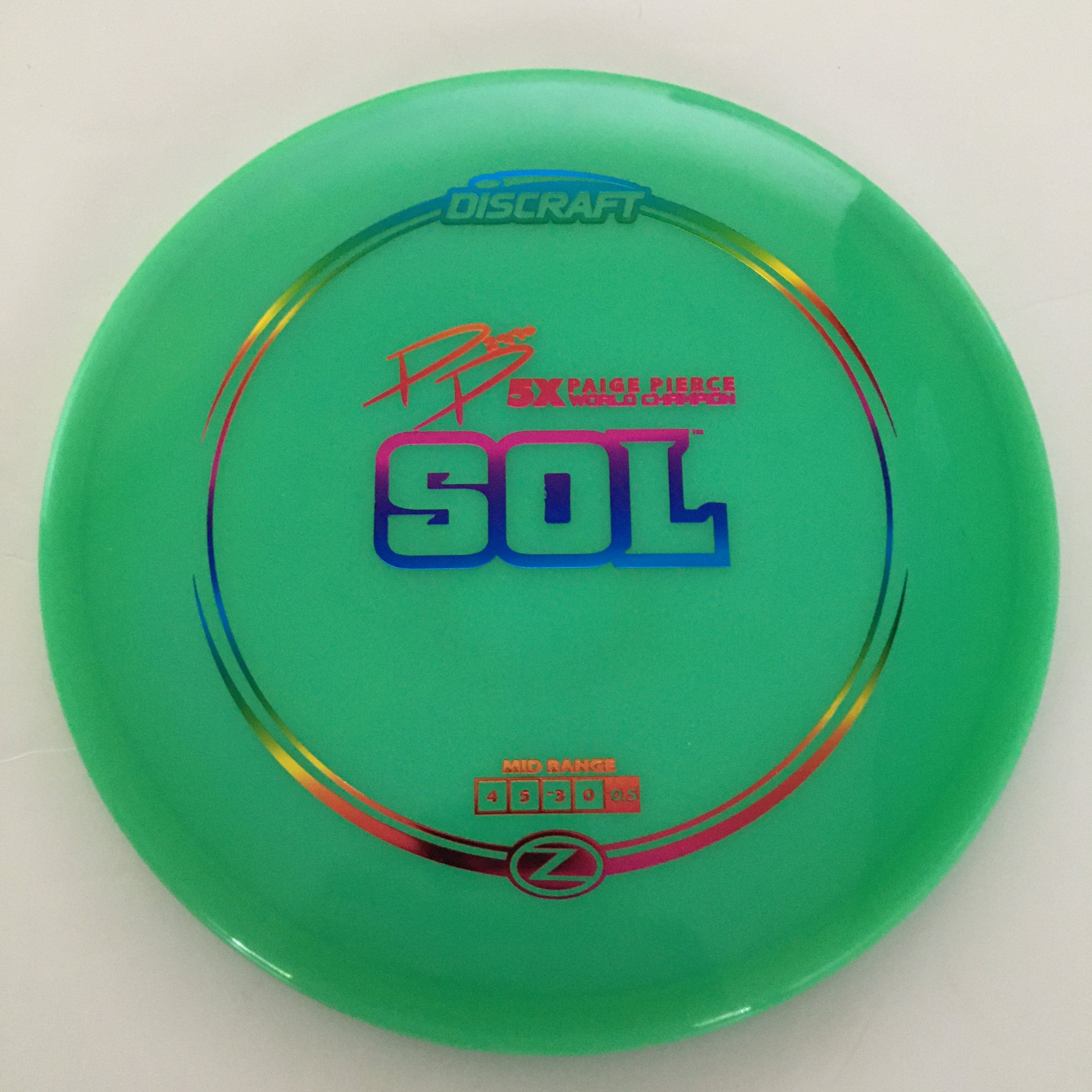 Discraft 5x Paige Pierce Z Sol 4/5/-3/0