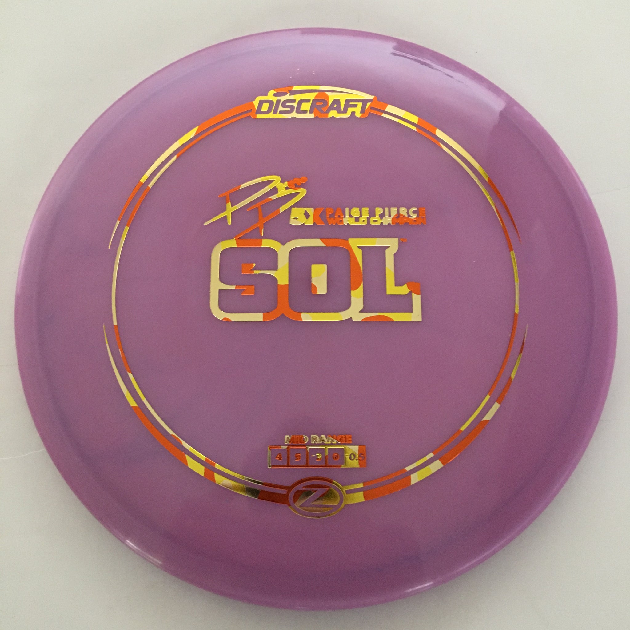 Discraft 5x Paige Pierce Z Sol 4/5/-3/0
