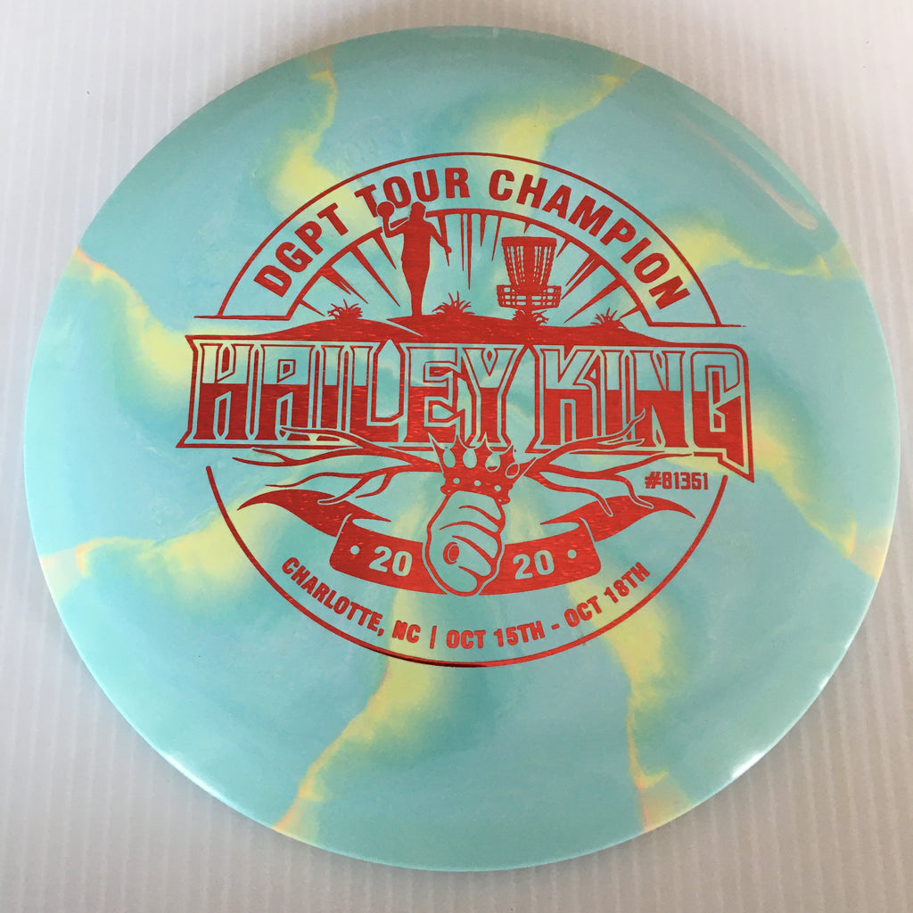 Discraft Limited Edition Hailey King DGPT Tour Champion Swirly ESP Stalker 7/5/-1/2