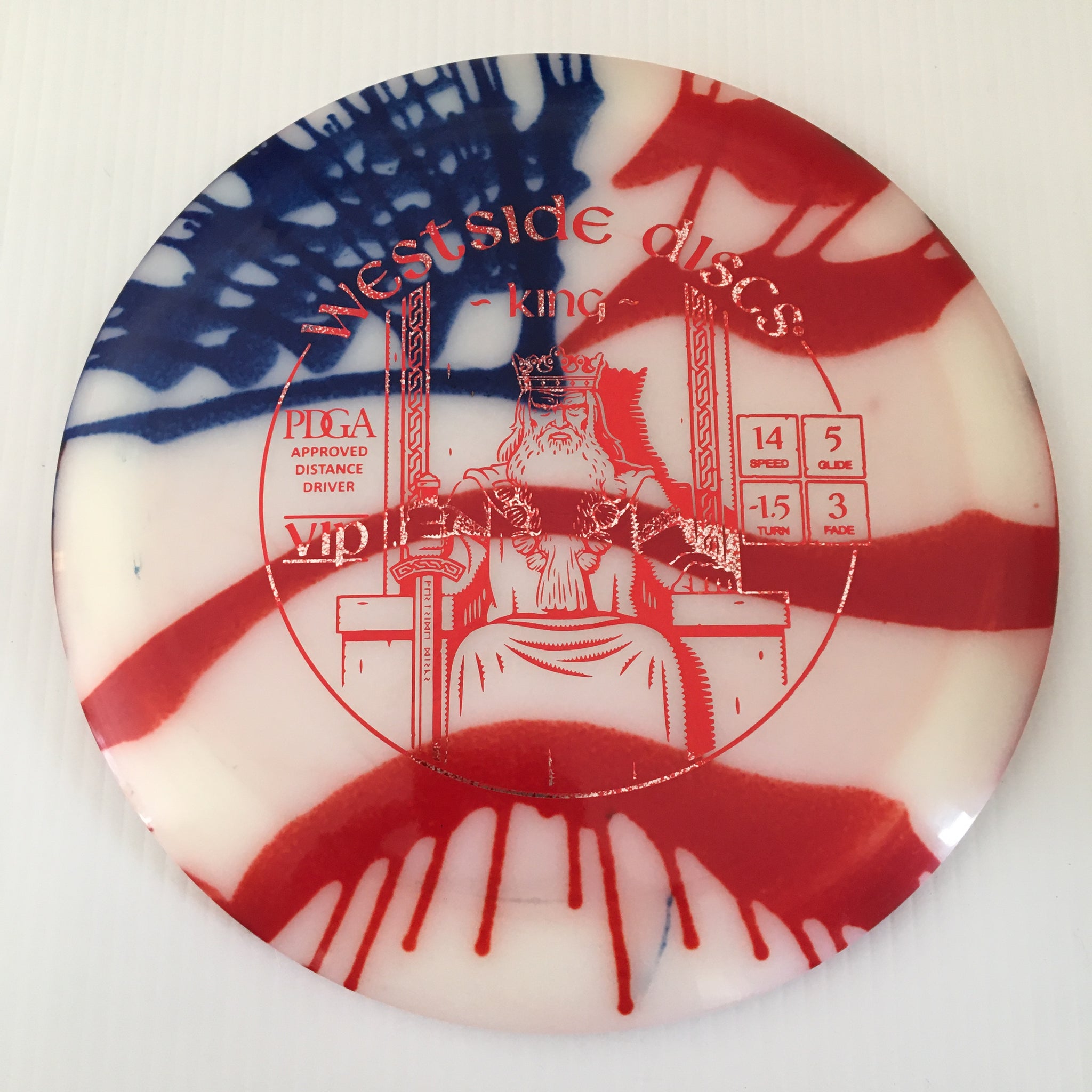 Westside Discs American Flag My Dye VIP King 14/5/-1.5/3