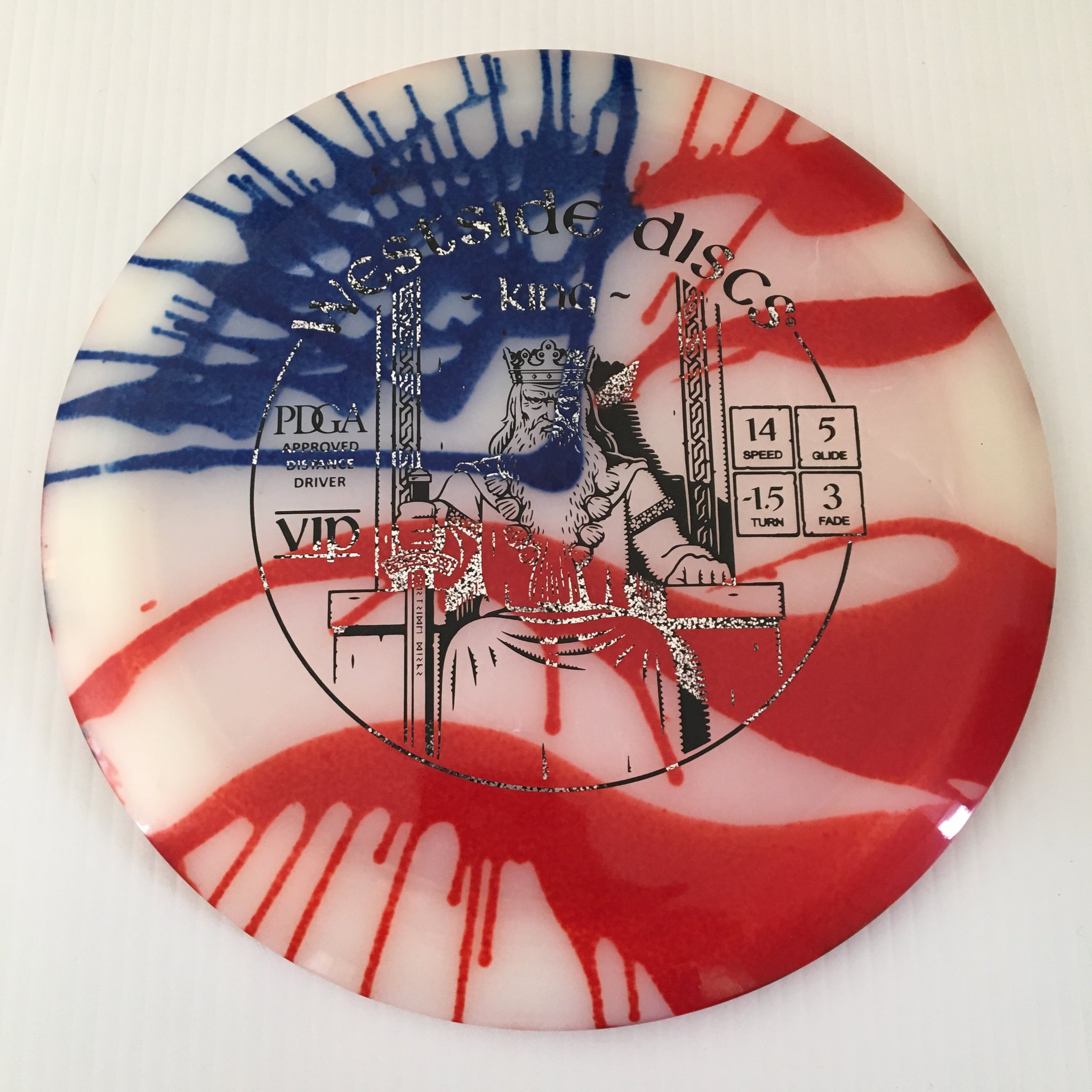 Westside Discs American Flag My Dye VIP King 14/5/-1.5/3
