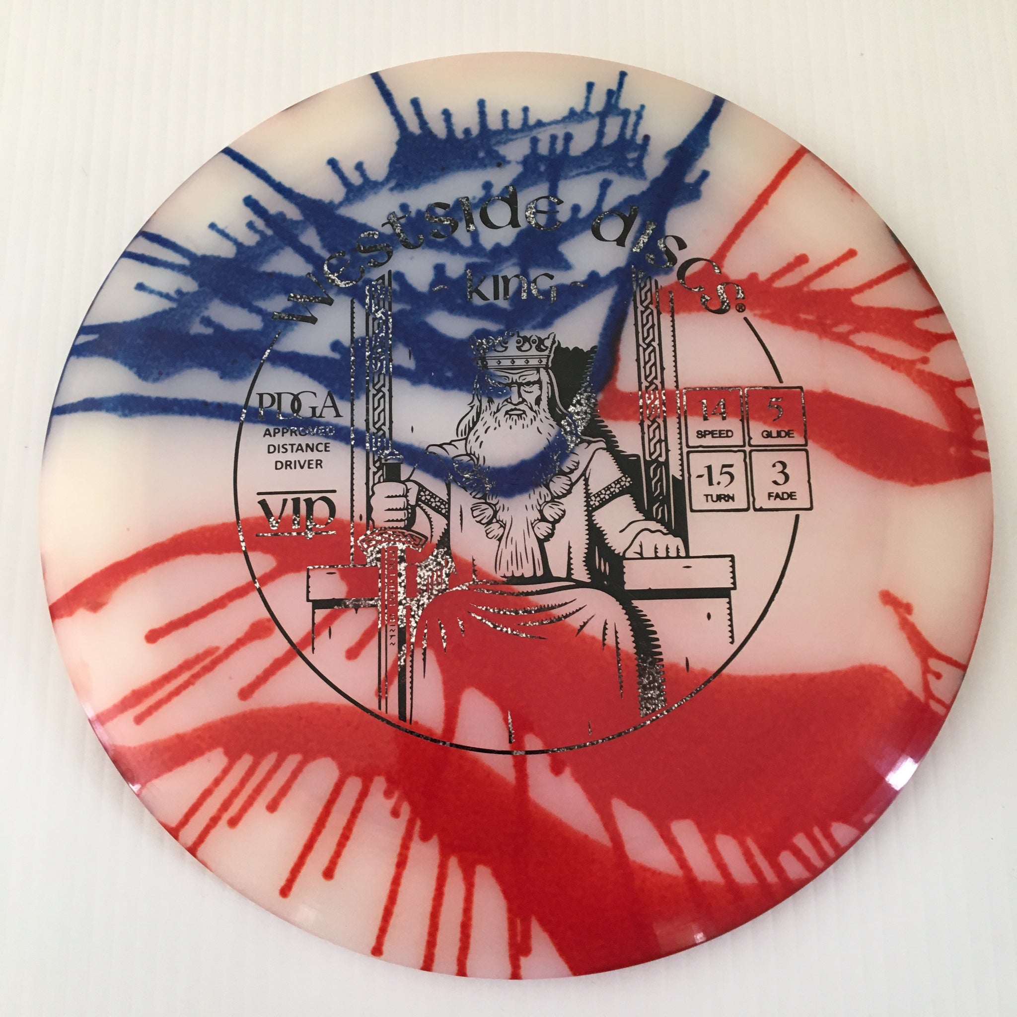 Westside Discs American Flag My Dye VIP King 14/5/-1.5/3