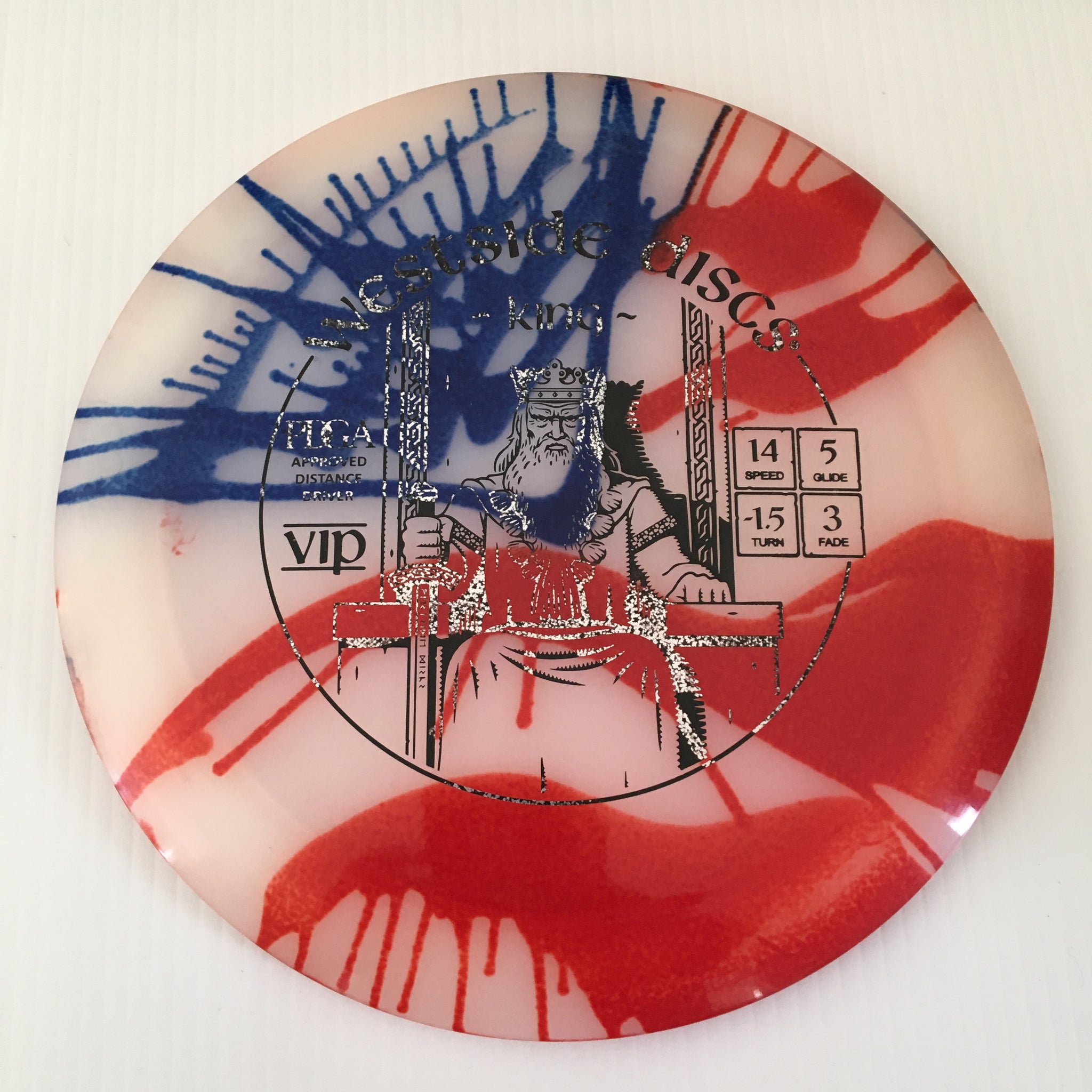 Westside Discs American Flag My Dye VIP King 14/5/-1.5/3