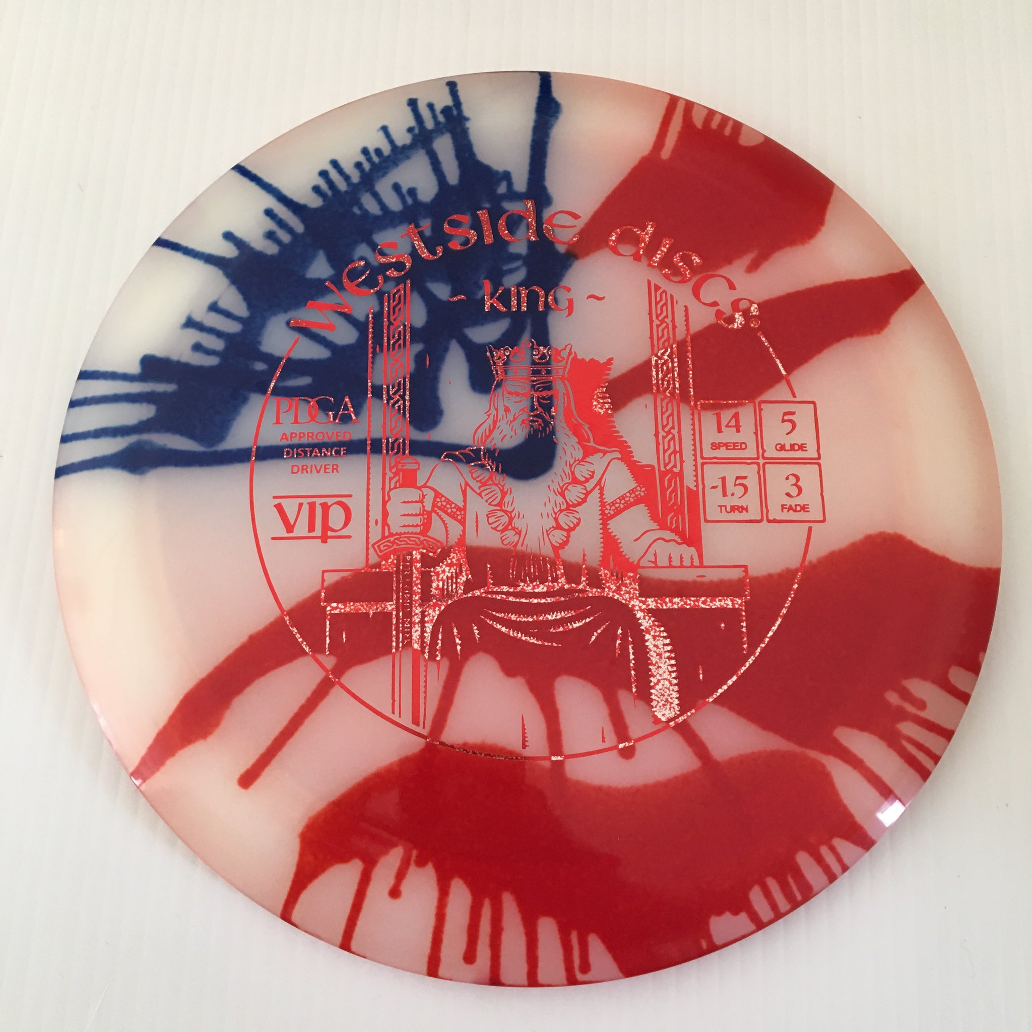 Westside Discs American Flag My Dye VIP King 14/5/-1.5/3