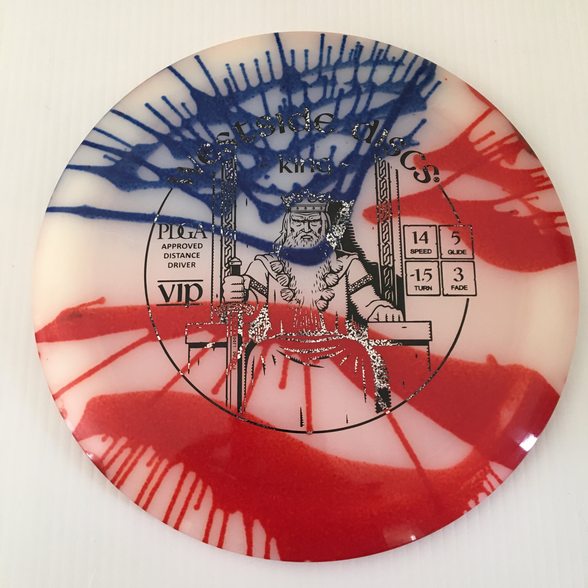 Westside Discs American Flag My Dye VIP King 14/5/-1.5/3