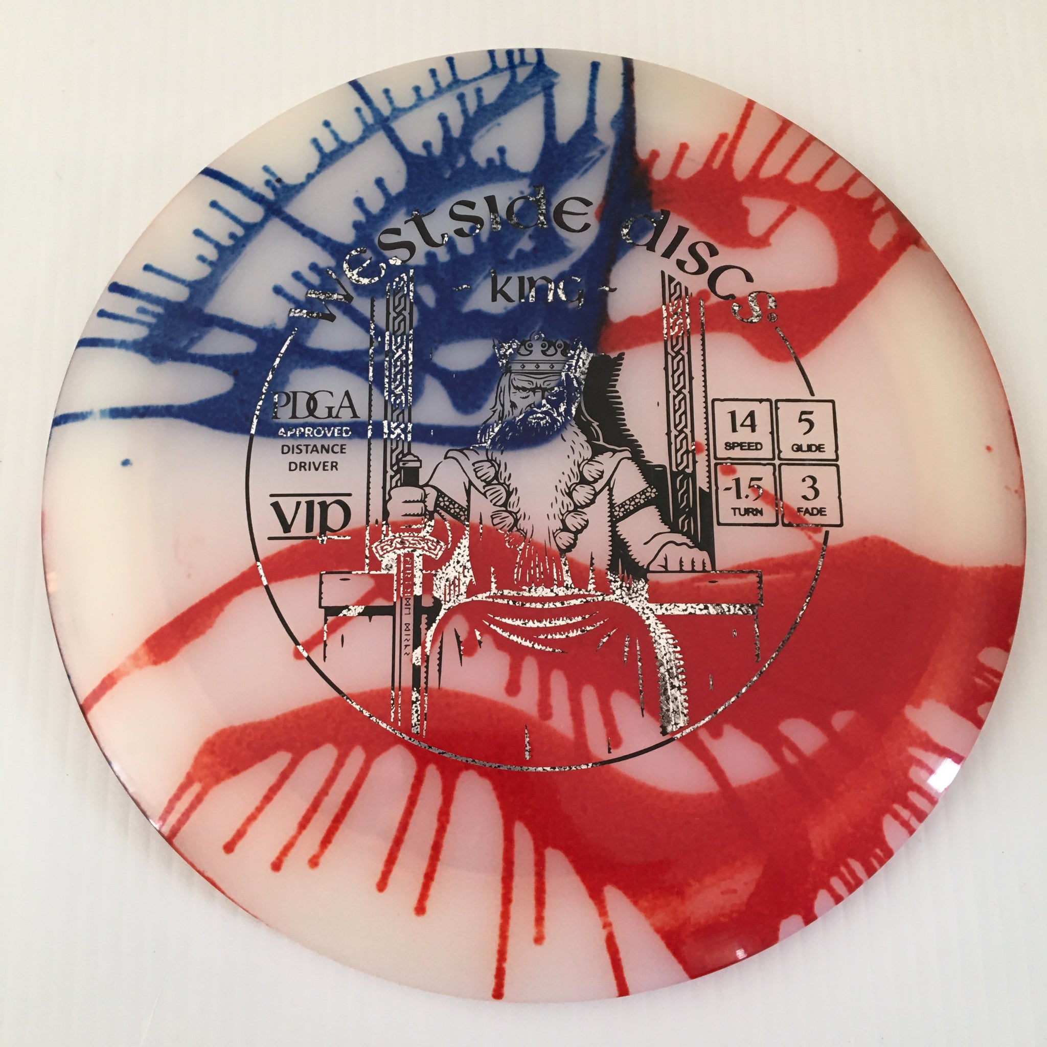 Westside Discs American Flag My Dye VIP King 14/5/-1.5/3