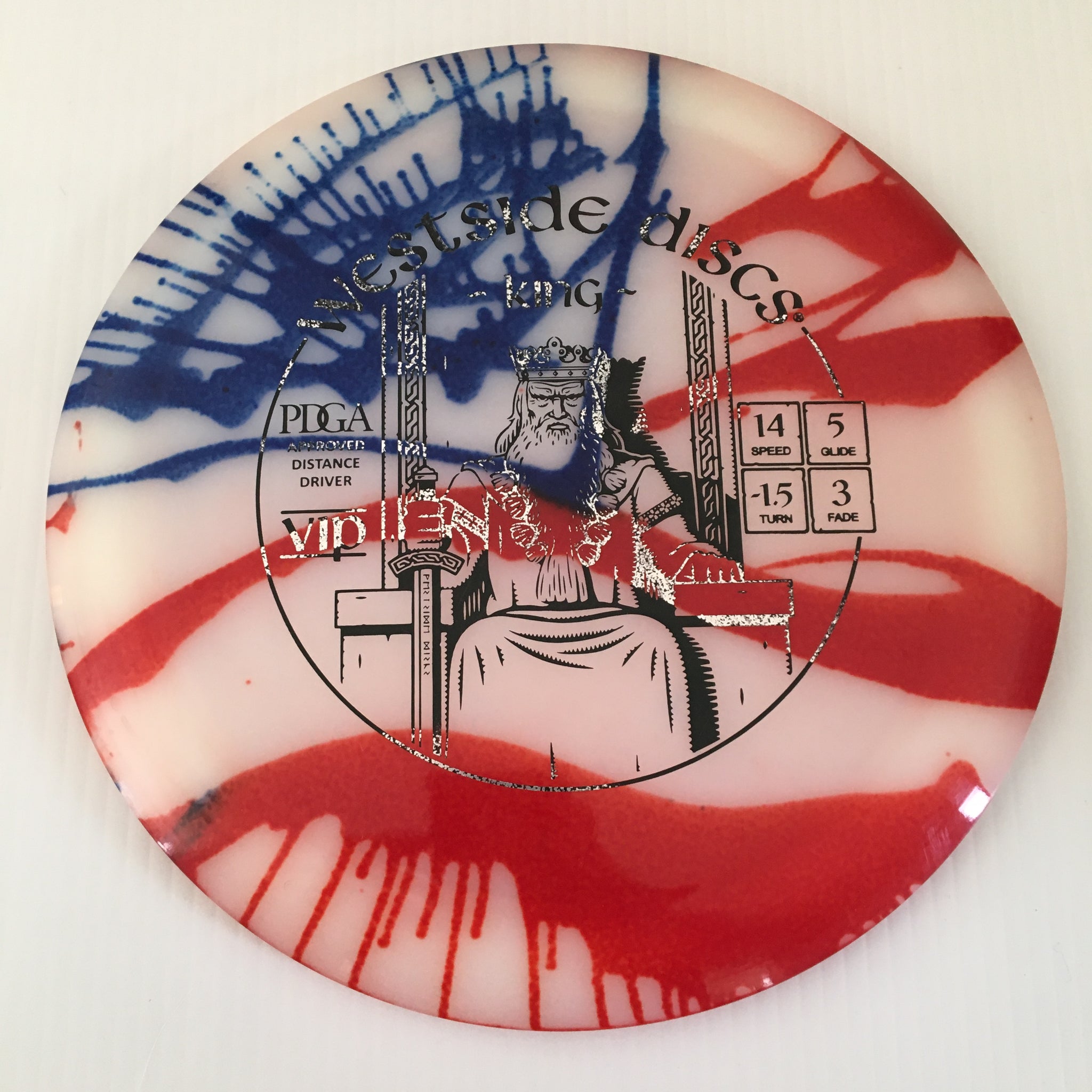 Westside Discs American Flag My Dye VIP King 14/5/-1.5/3