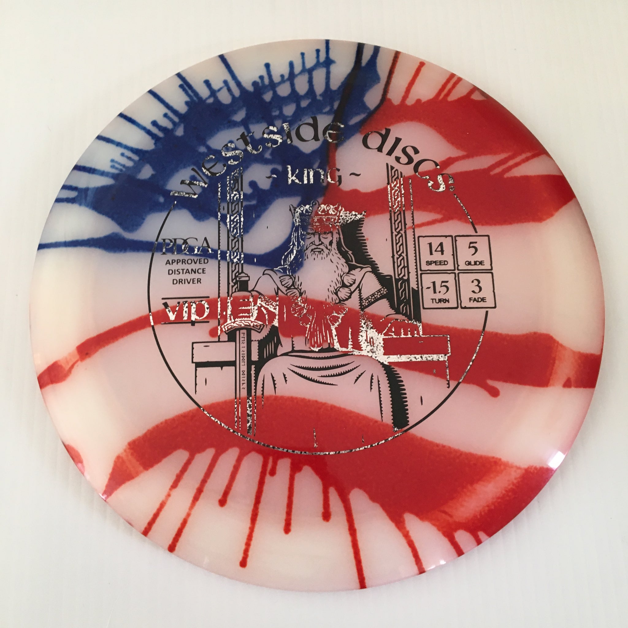Westside Discs American Flag My Dye VIP King 14/5/-1.5/3