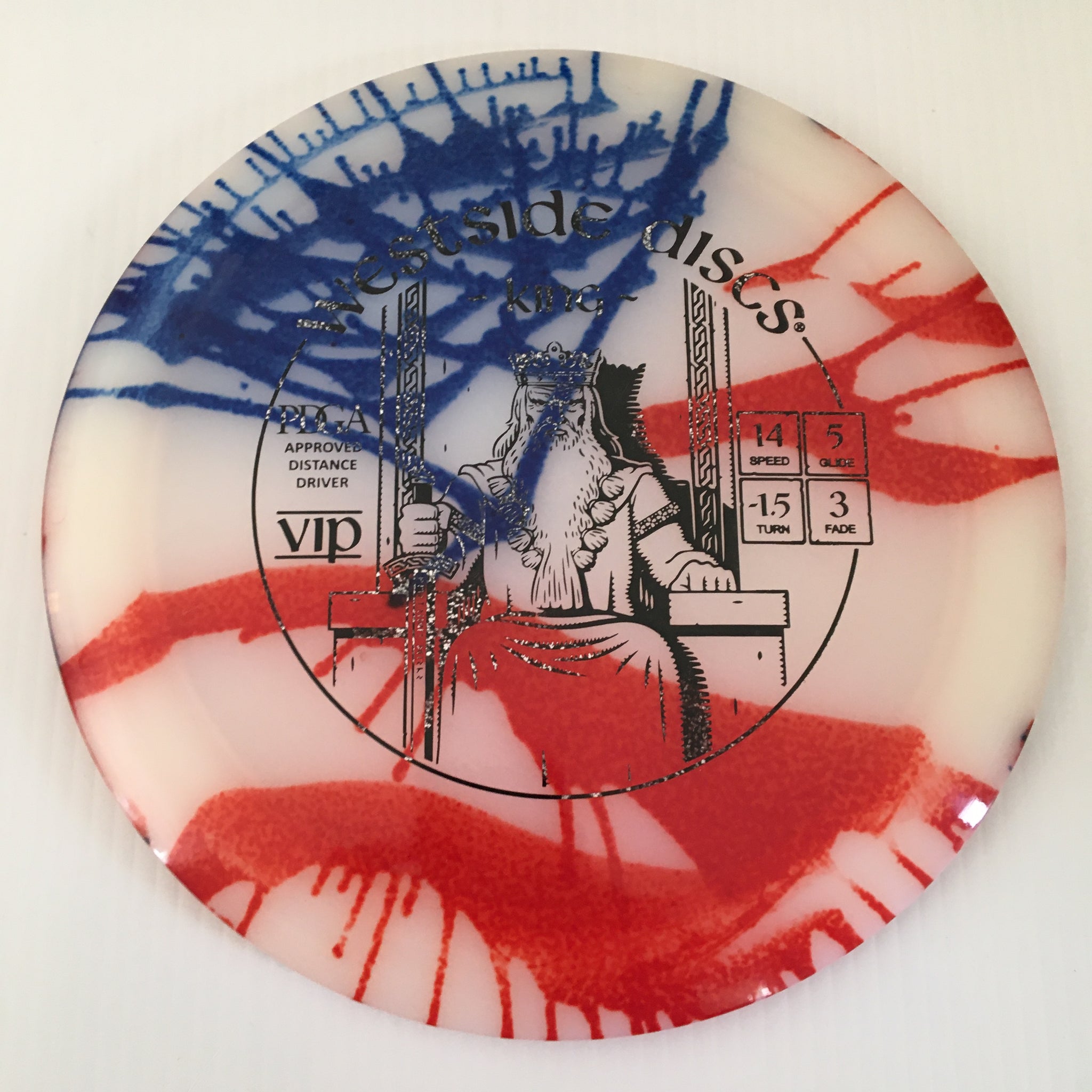 Westside Discs American Flag My Dye VIP King 14/5/-1.5/3