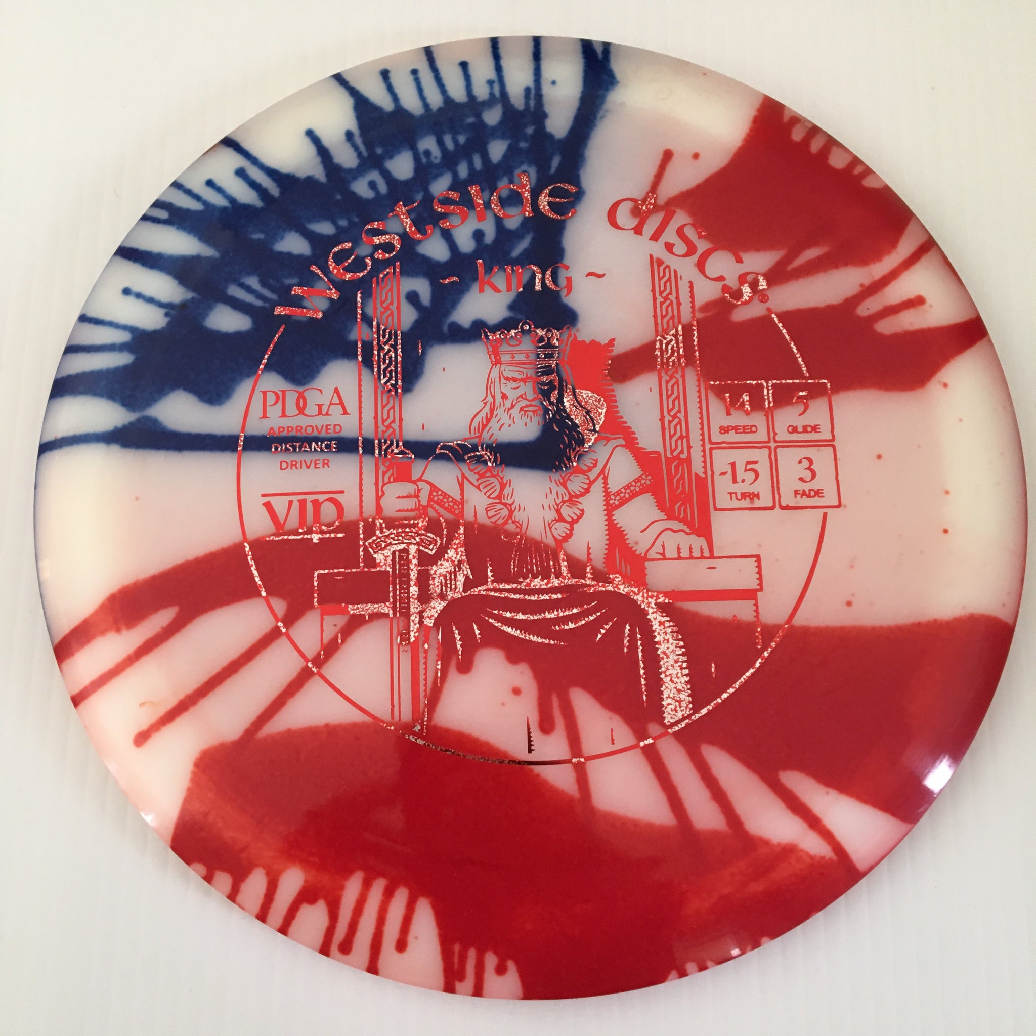 Westside Discs American Flag My Dye VIP King 14/5/-1.5/3