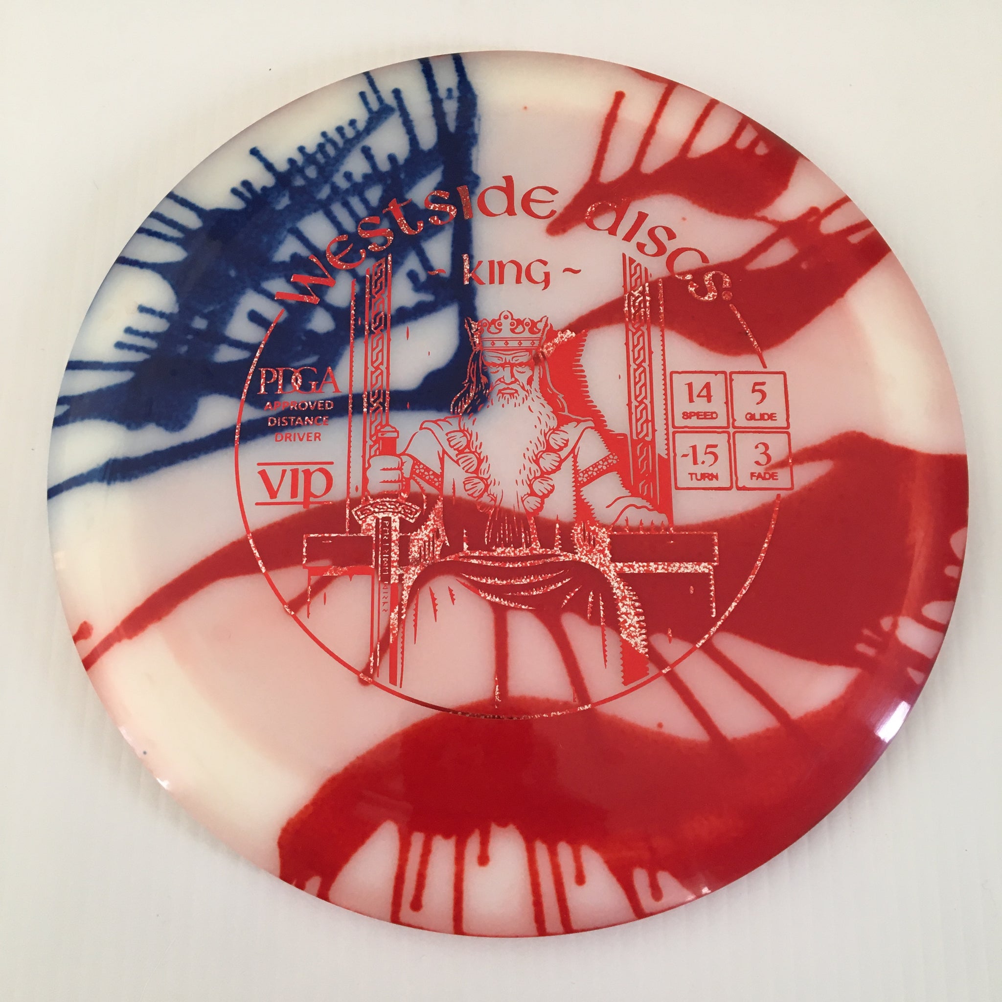 Westside Discs American Flag My Dye VIP King 14/5/-1.5/3