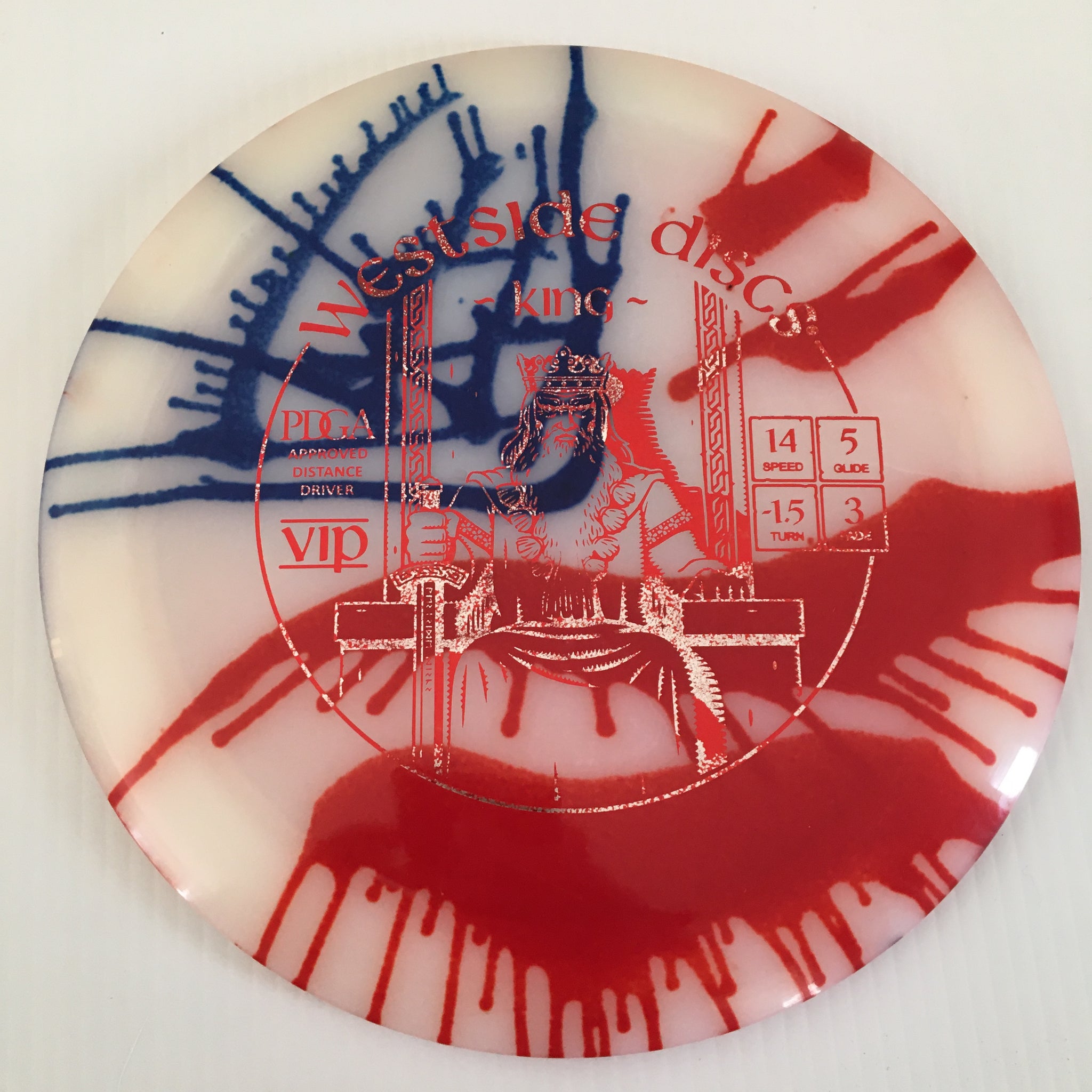Westside Discs American Flag My Dye VIP King 14/5/-1.5/3