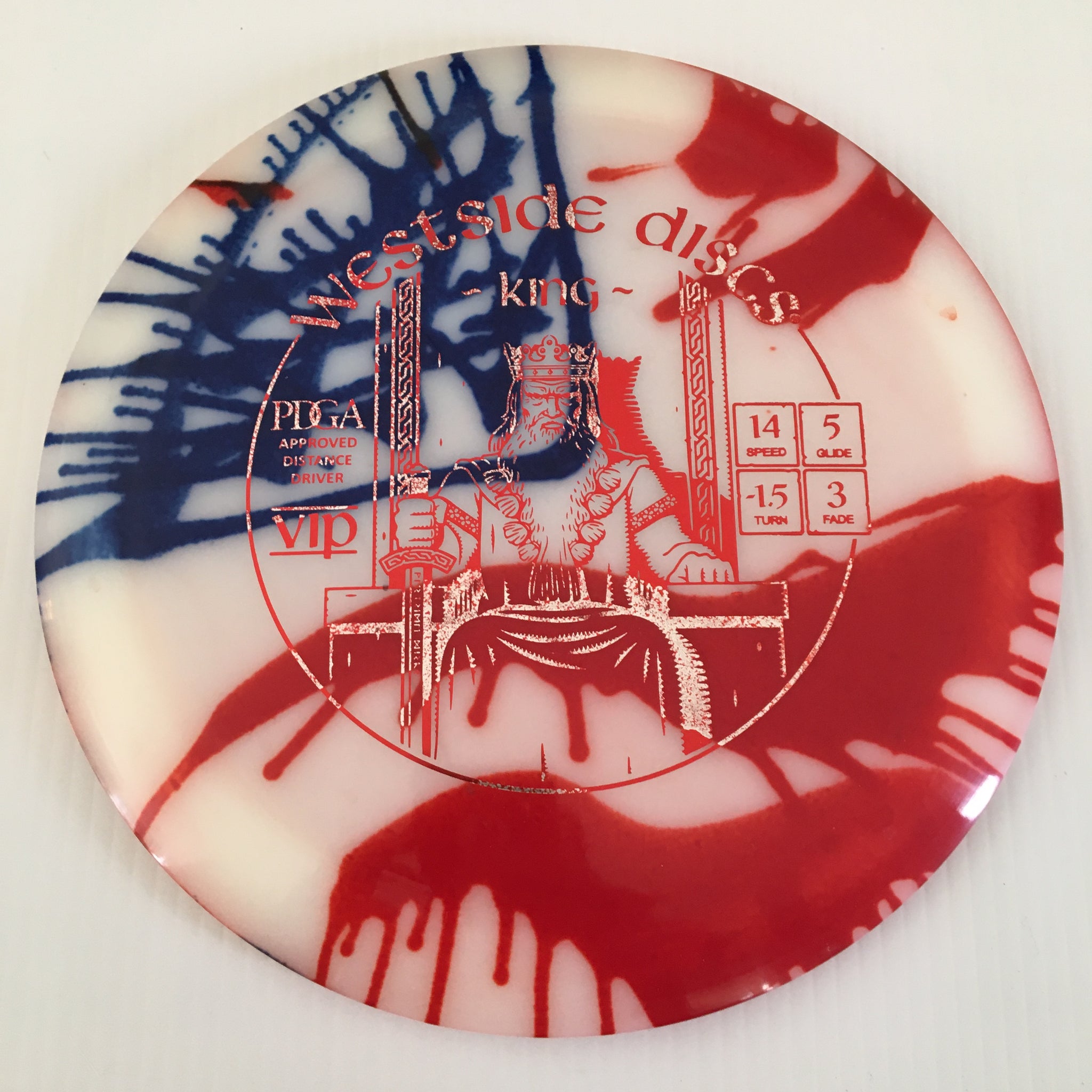Westside Discs American Flag My Dye VIP King 14/5/-1.5/3