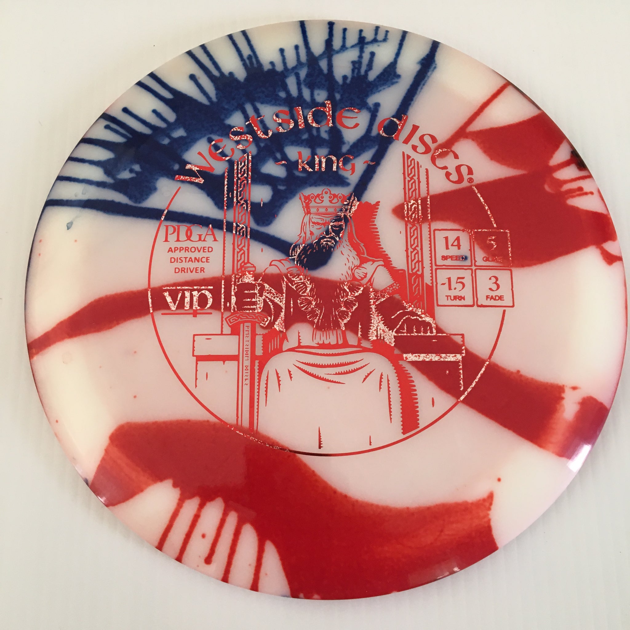 Westside Discs American Flag My Dye VIP King 14/5/-1.5/3