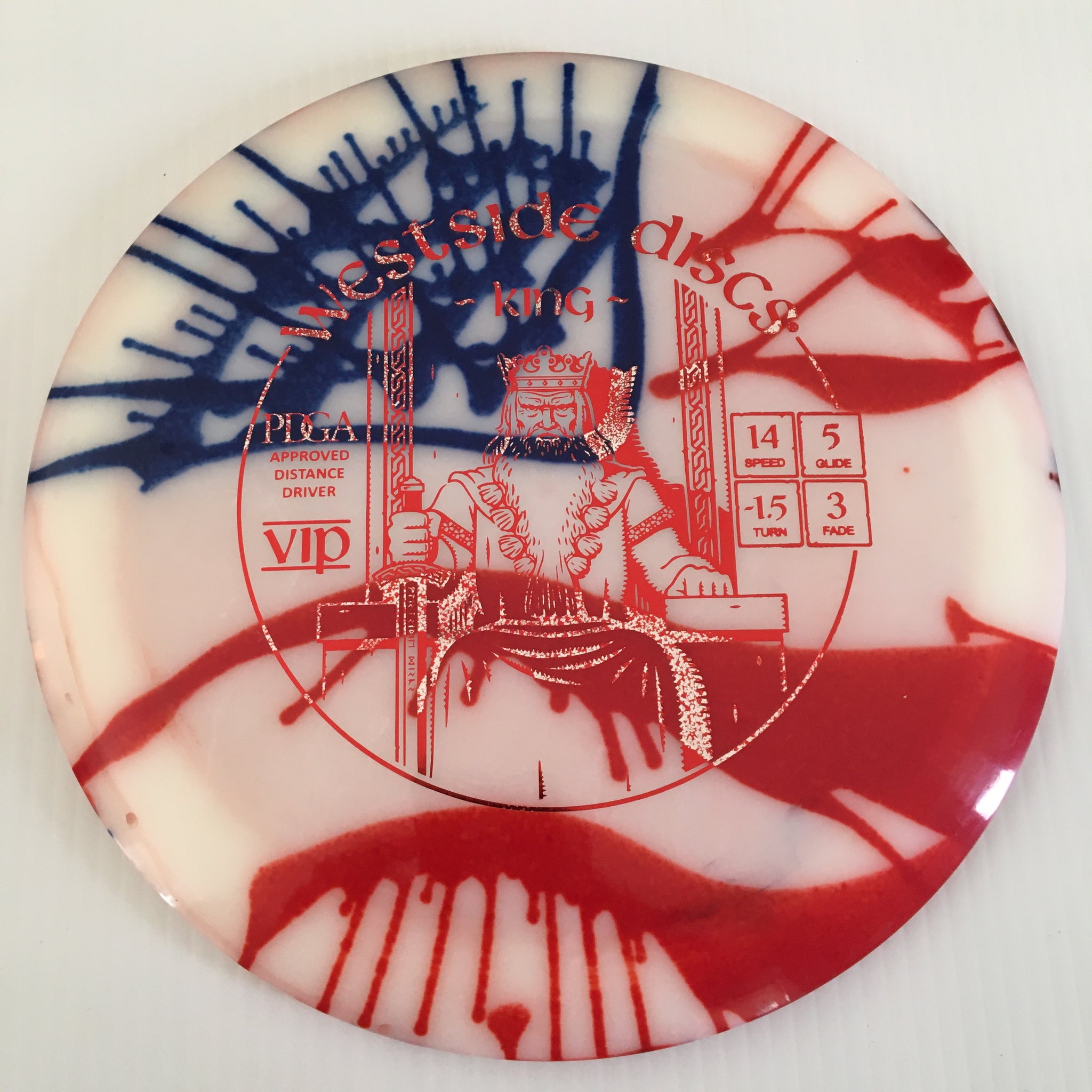 Westside Discs American Flag My Dye VIP King 14/5/-1.5/3
