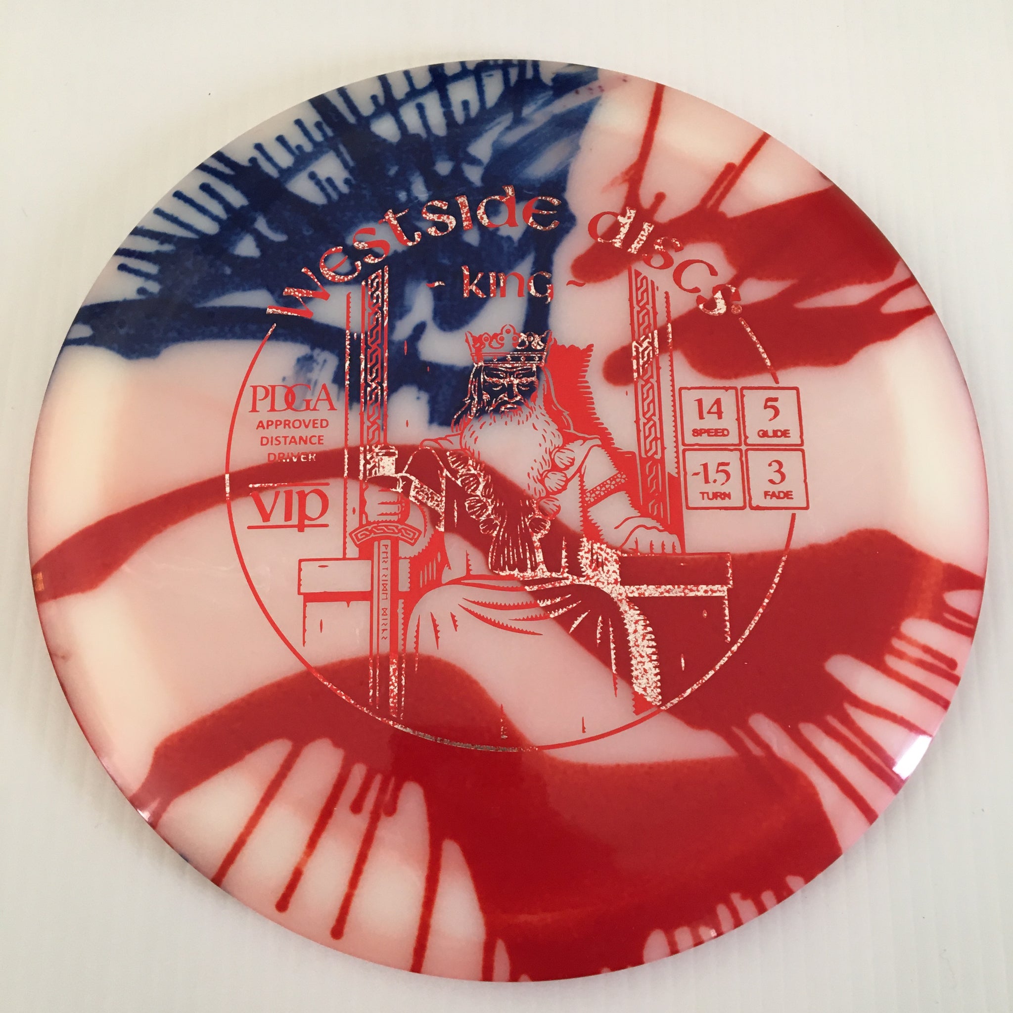 Westside Discs American Flag My Dye VIP King 14/5/-1.5/3