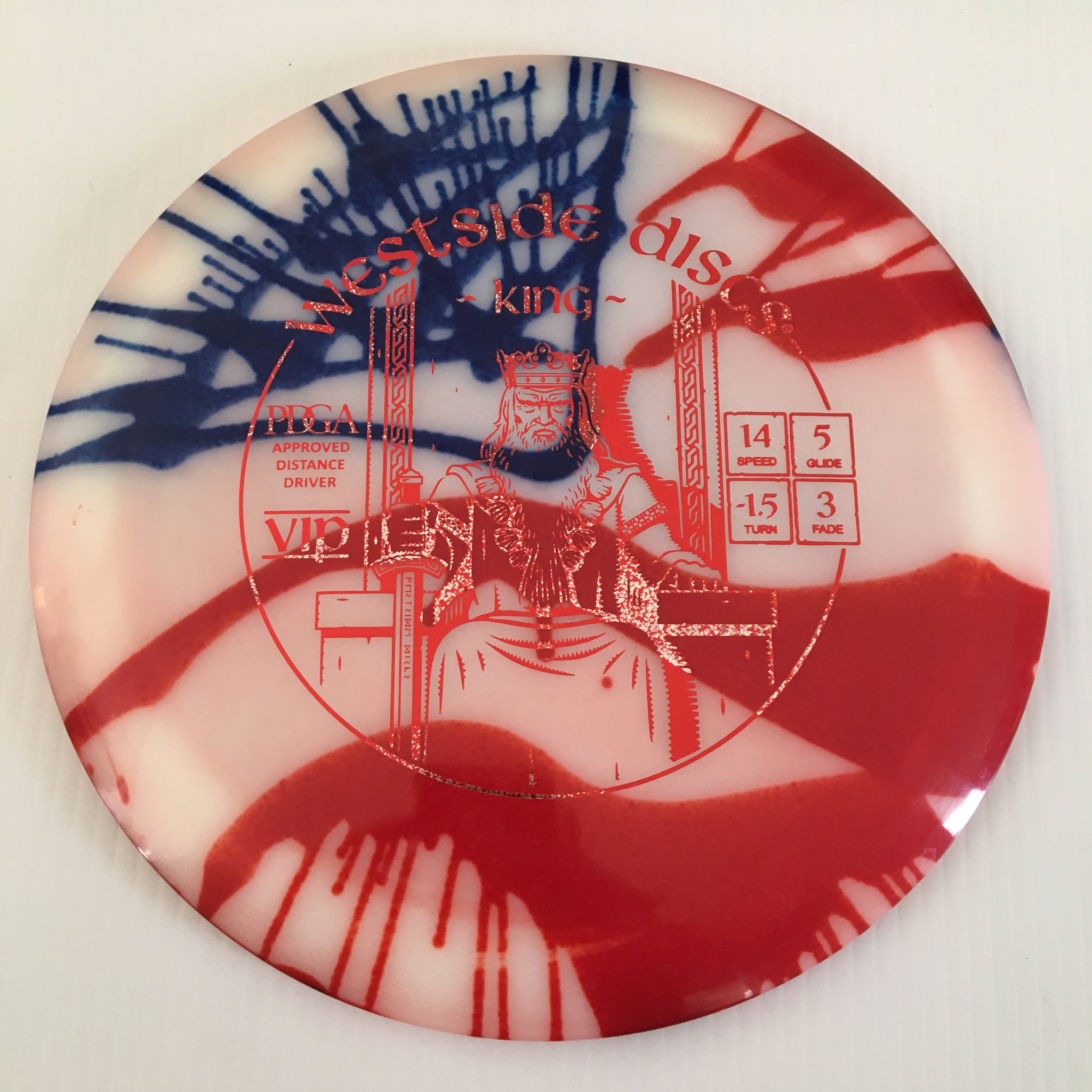 Westside Discs American Flag My Dye VIP King 14/5/-1.5/3