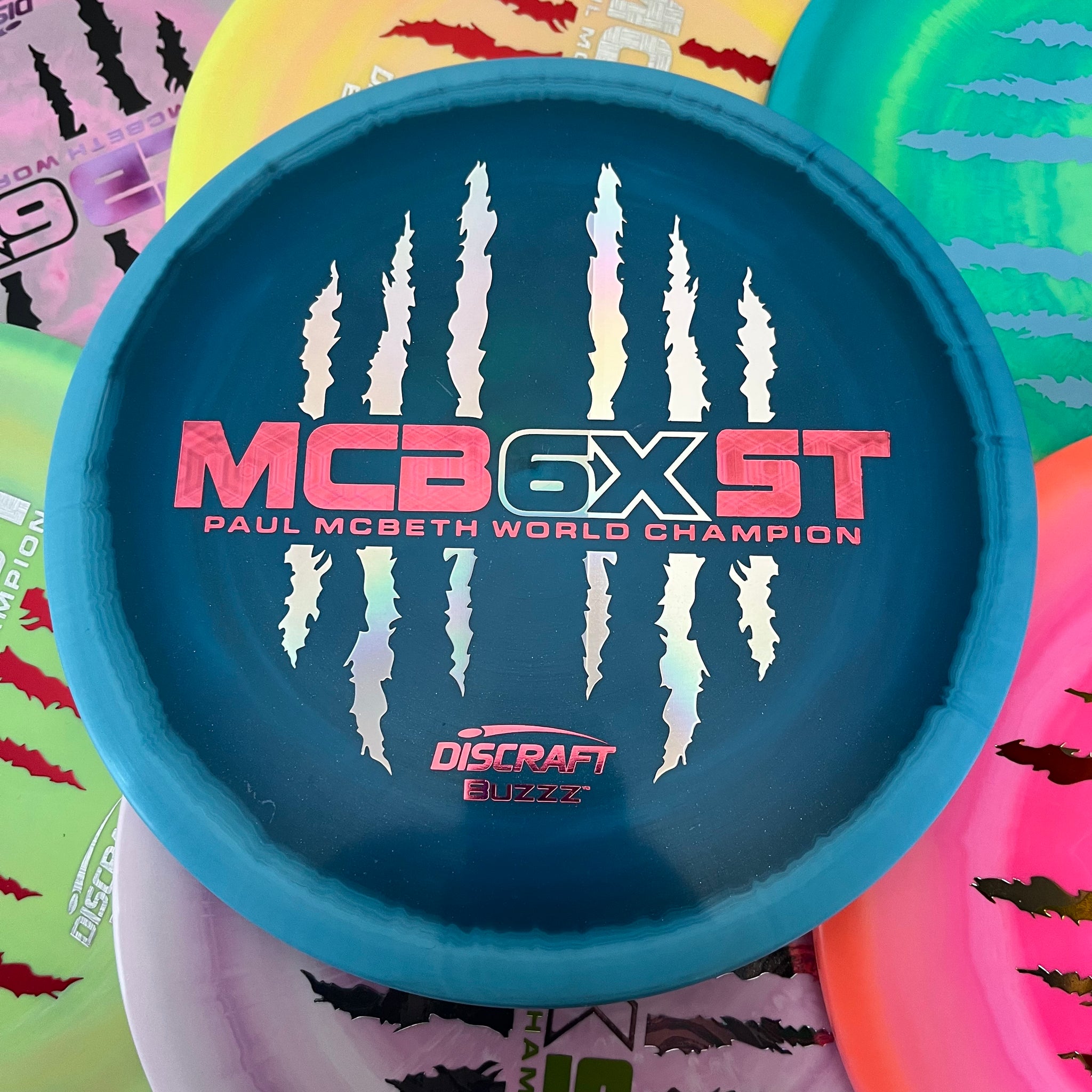 Discraft Paul McBeth 6x Claws Swirly ESP Buzzz 5/4/-1/1
