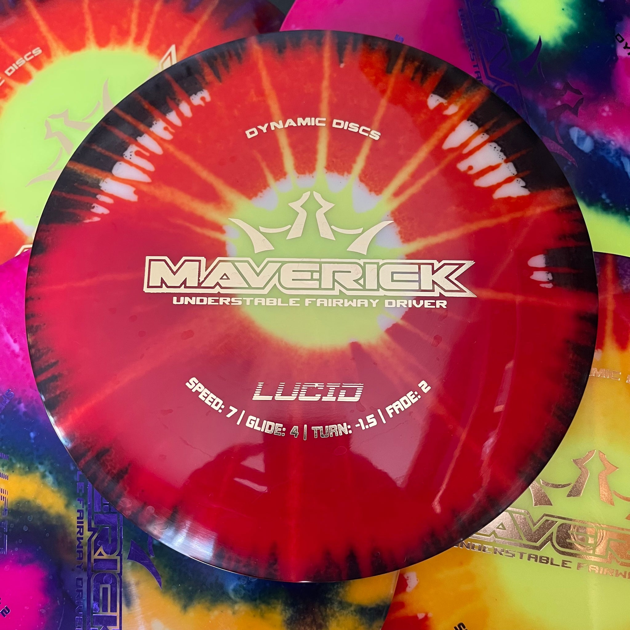 Dynamic Discs MyDye Lucid Maverick 7/4/-1.5/2