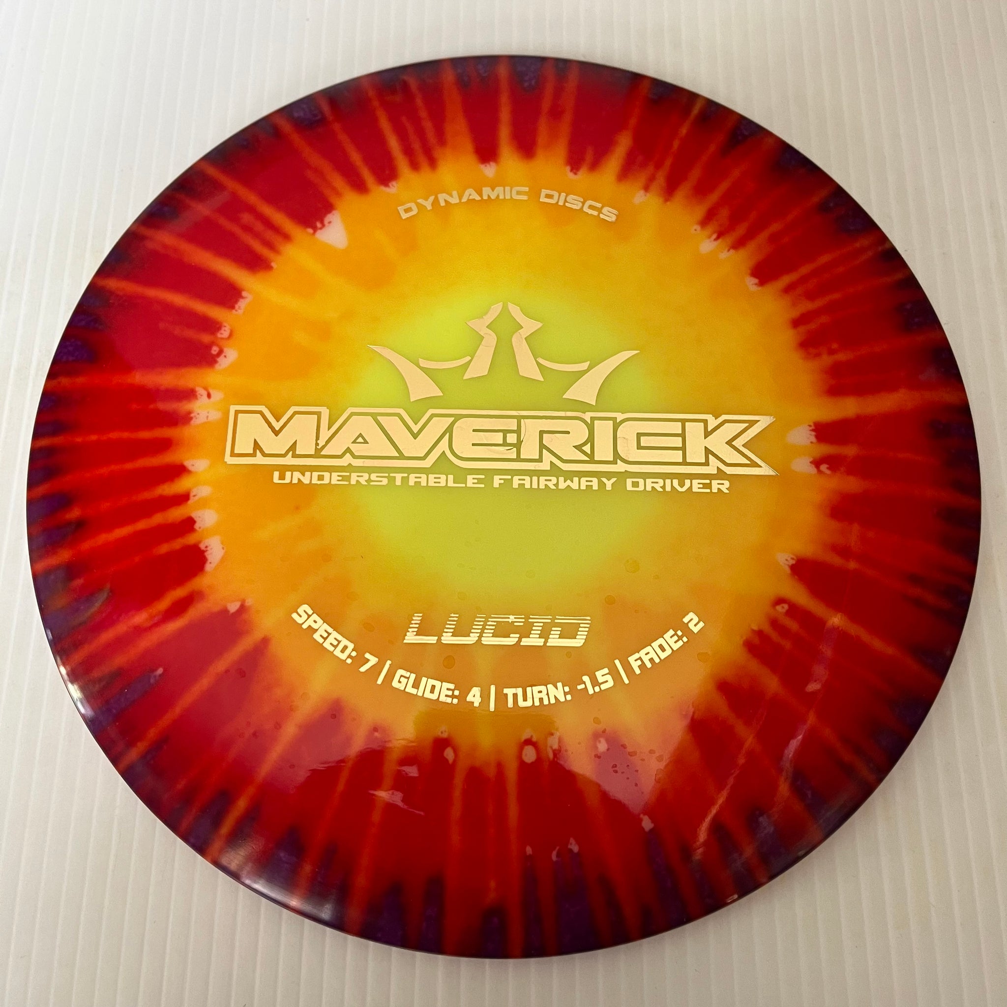 Dynamic Discs MyDye Lucid Maverick 7/4/-1.5/2