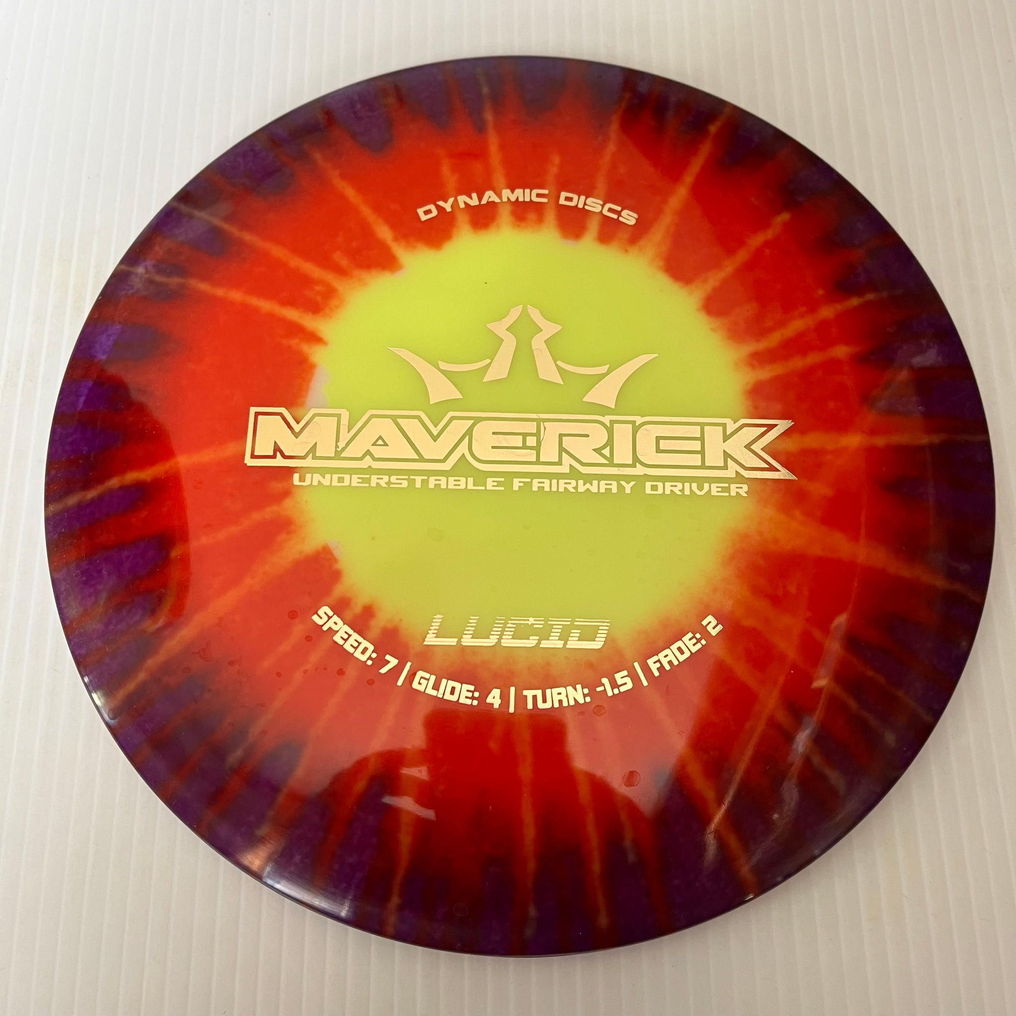 Dynamic Discs MyDye Lucid Maverick 7/4/-1.5/2