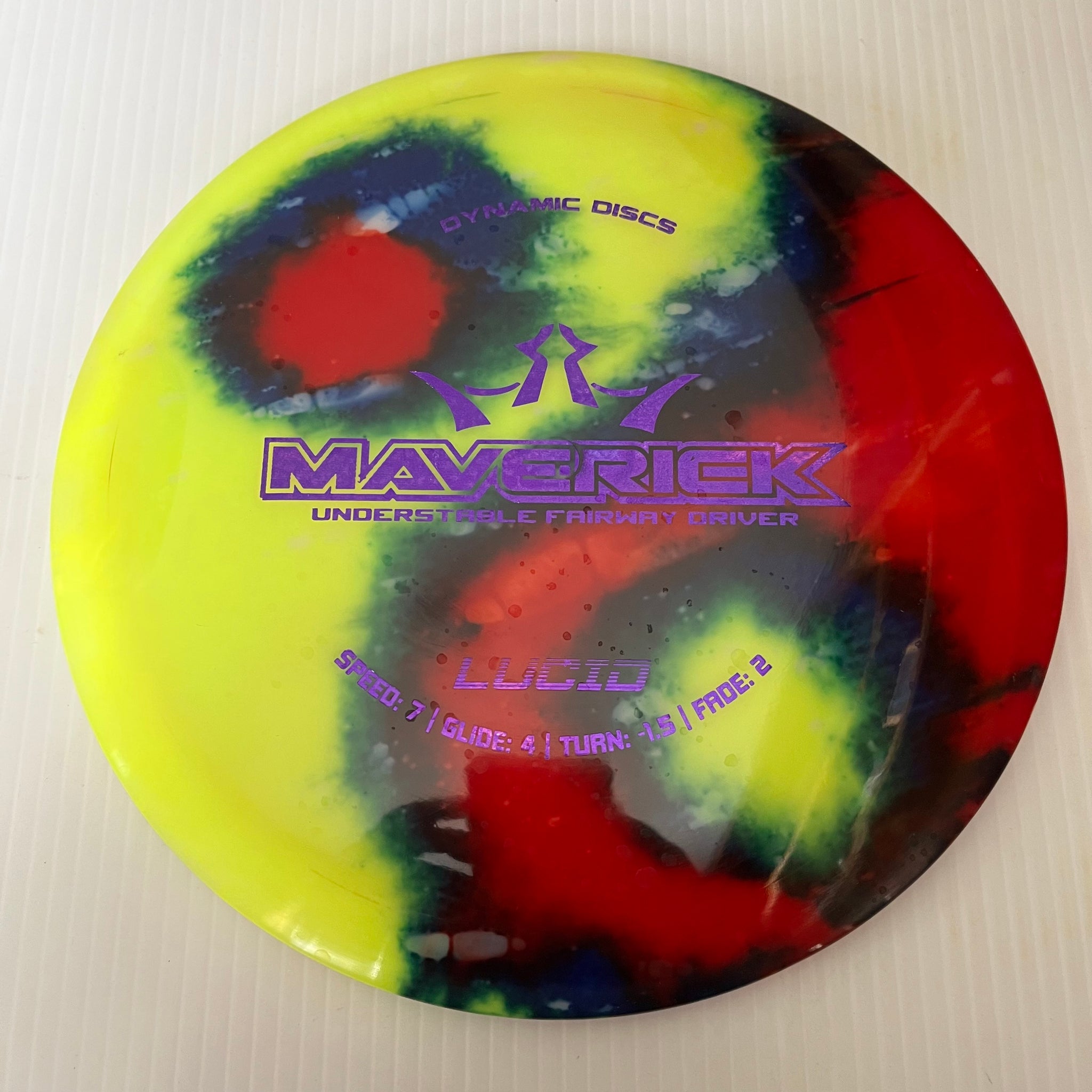 Dynamic Discs MyDye Lucid Maverick 7/4/-1.5/2