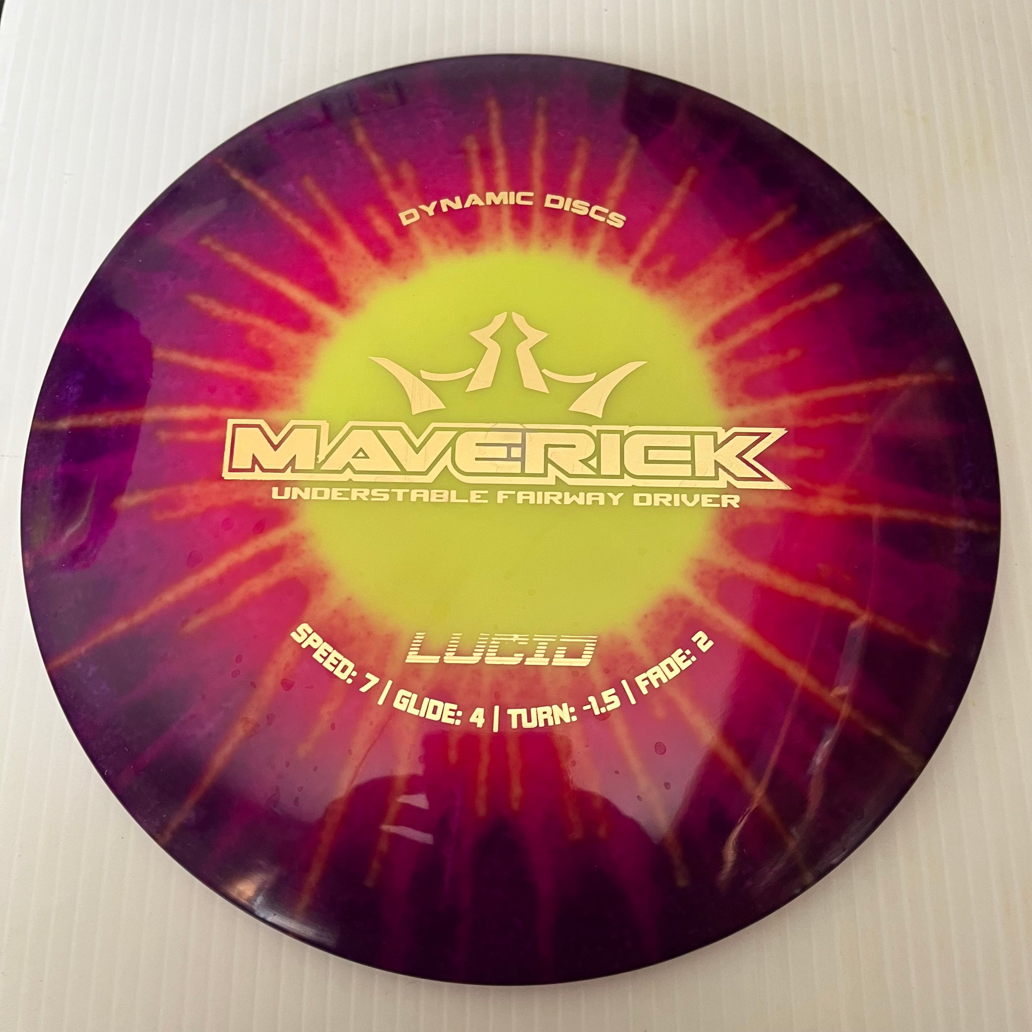 Dynamic Discs MyDye Lucid Maverick 7/4/-1.5/2