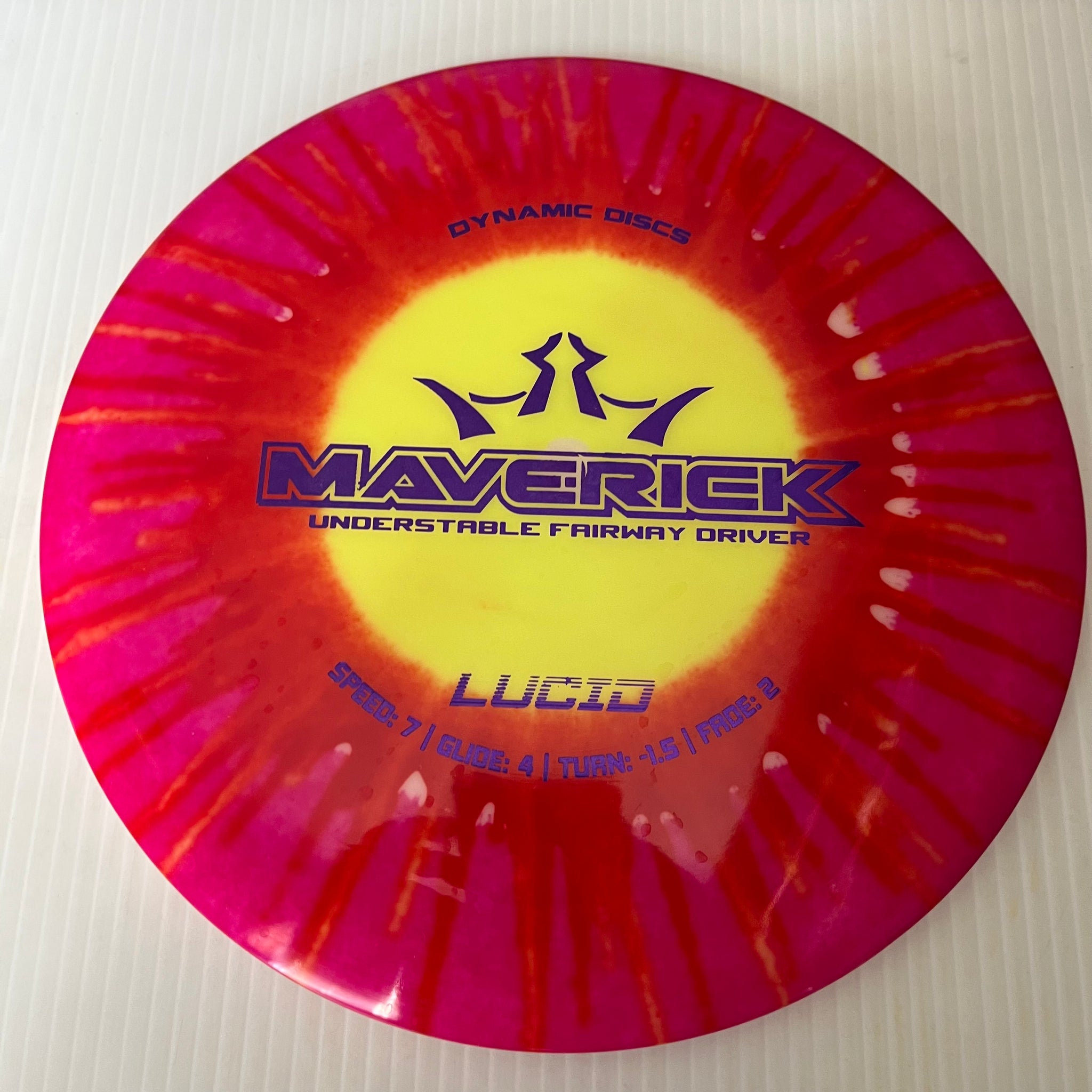 Dynamic Discs MyDye Lucid Maverick 7/4/-1.5/2