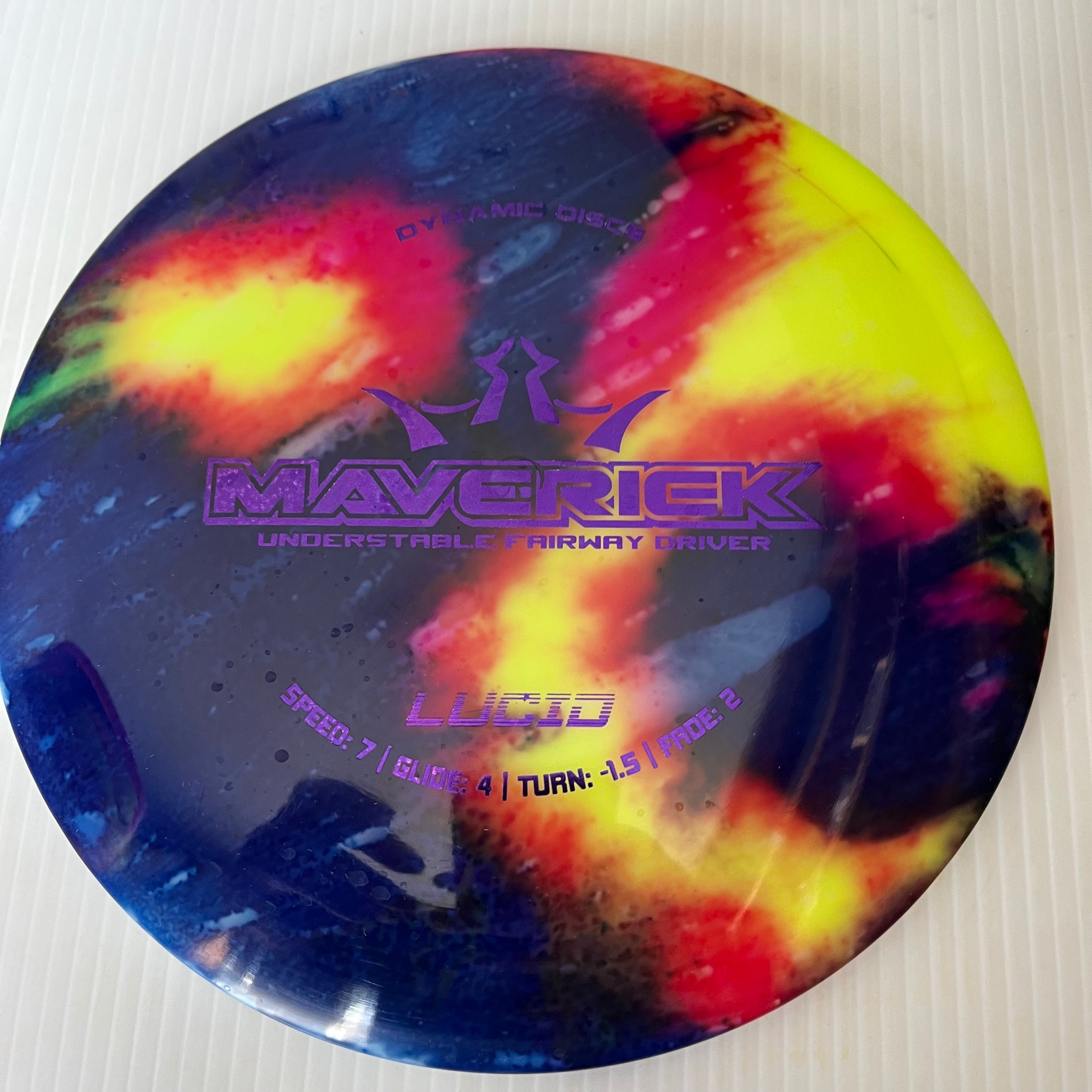 Dynamic Discs MyDye Lucid Maverick 7/4/-1.5/2